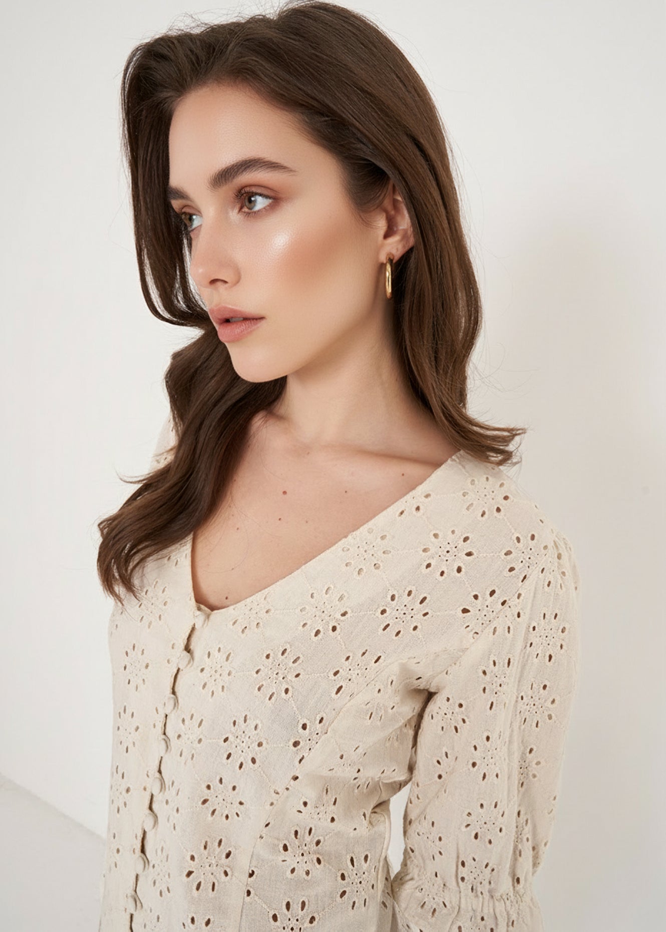 Camicia Candy In Pizzo Sangallo