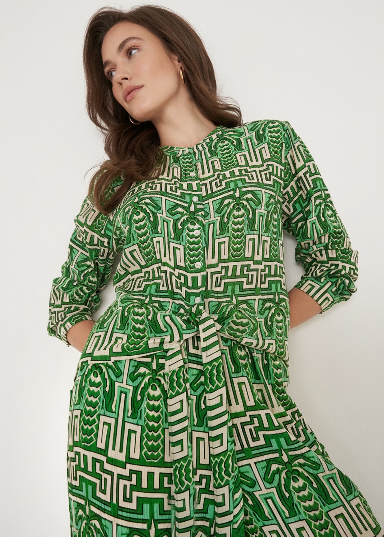 Camicia Corsica Fantasia Geometrica