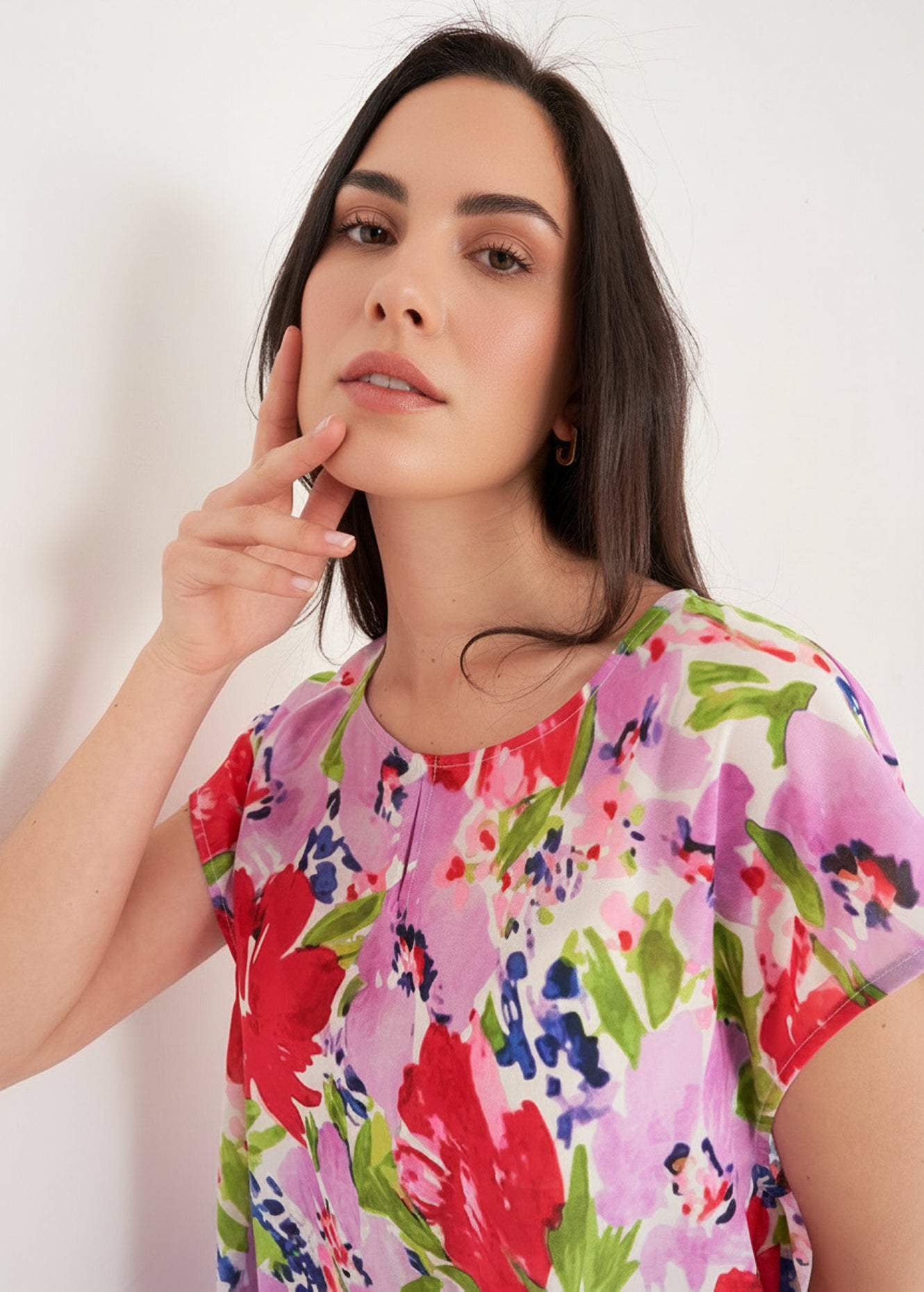 Blusa Bloom Scollo Rotondo