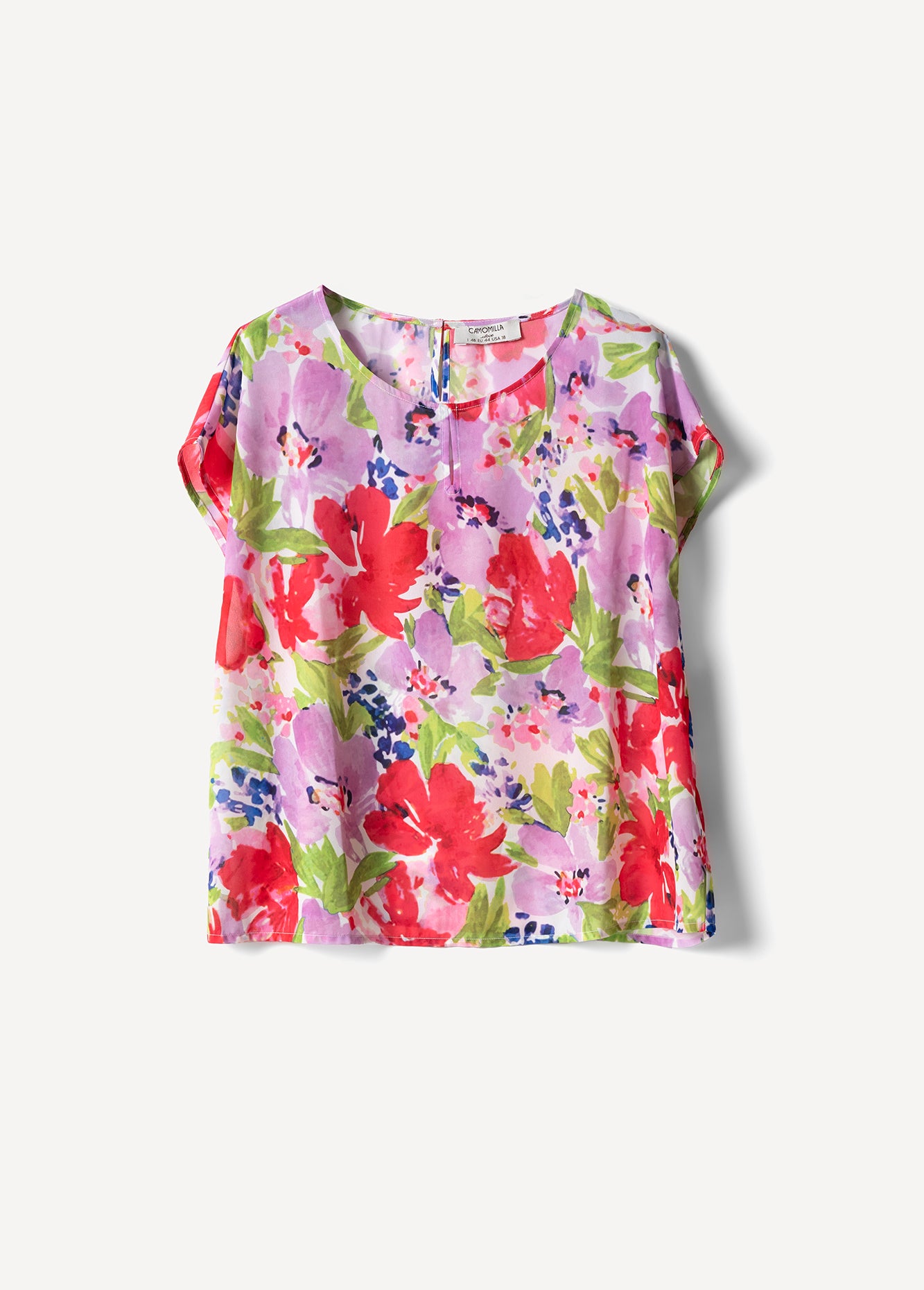 Blusa Bloom Scollo Rotondo