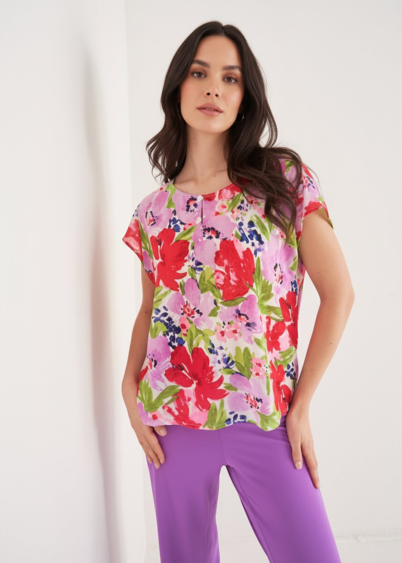 Blusa Bloom Scollo Rotondo
