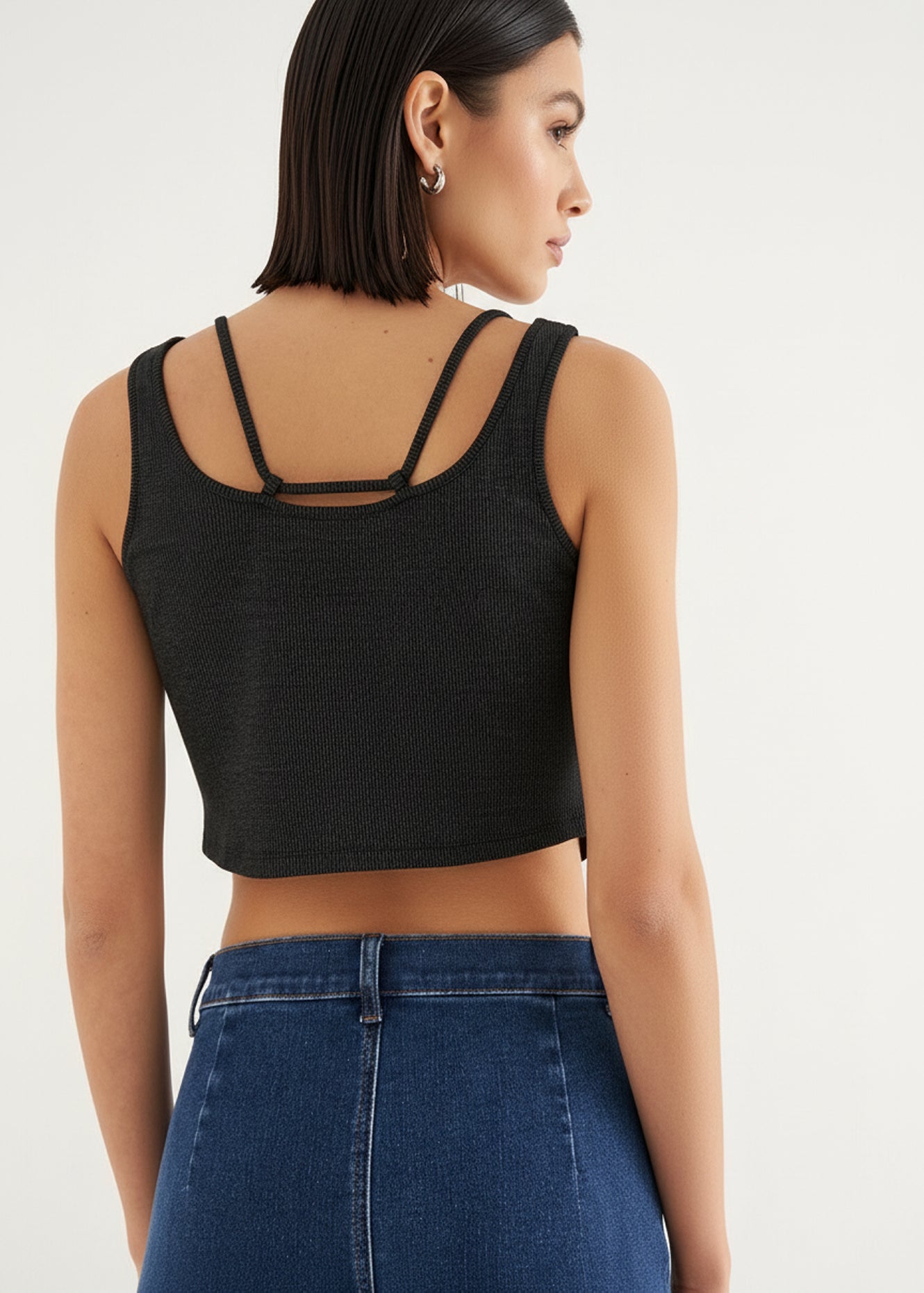 Top sportivo in cotone Tabi