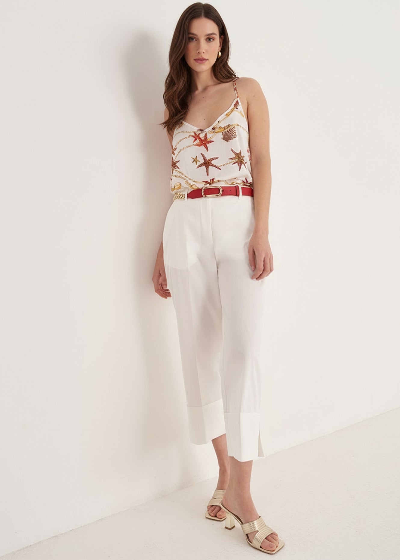 Top Tandra fantasia Stelle e conchiglie