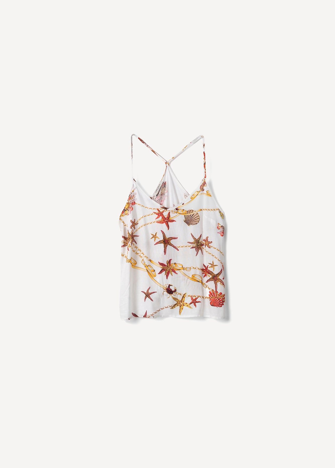 Top Tandra fantasia Stelle e conchiglie