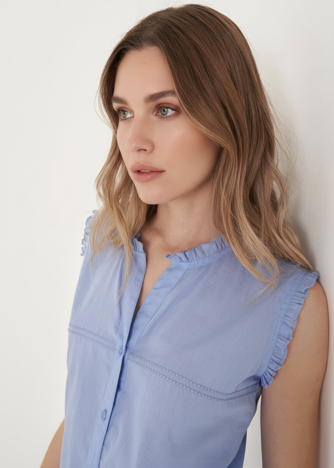 Top Tyra 100% Cotone Ricamato