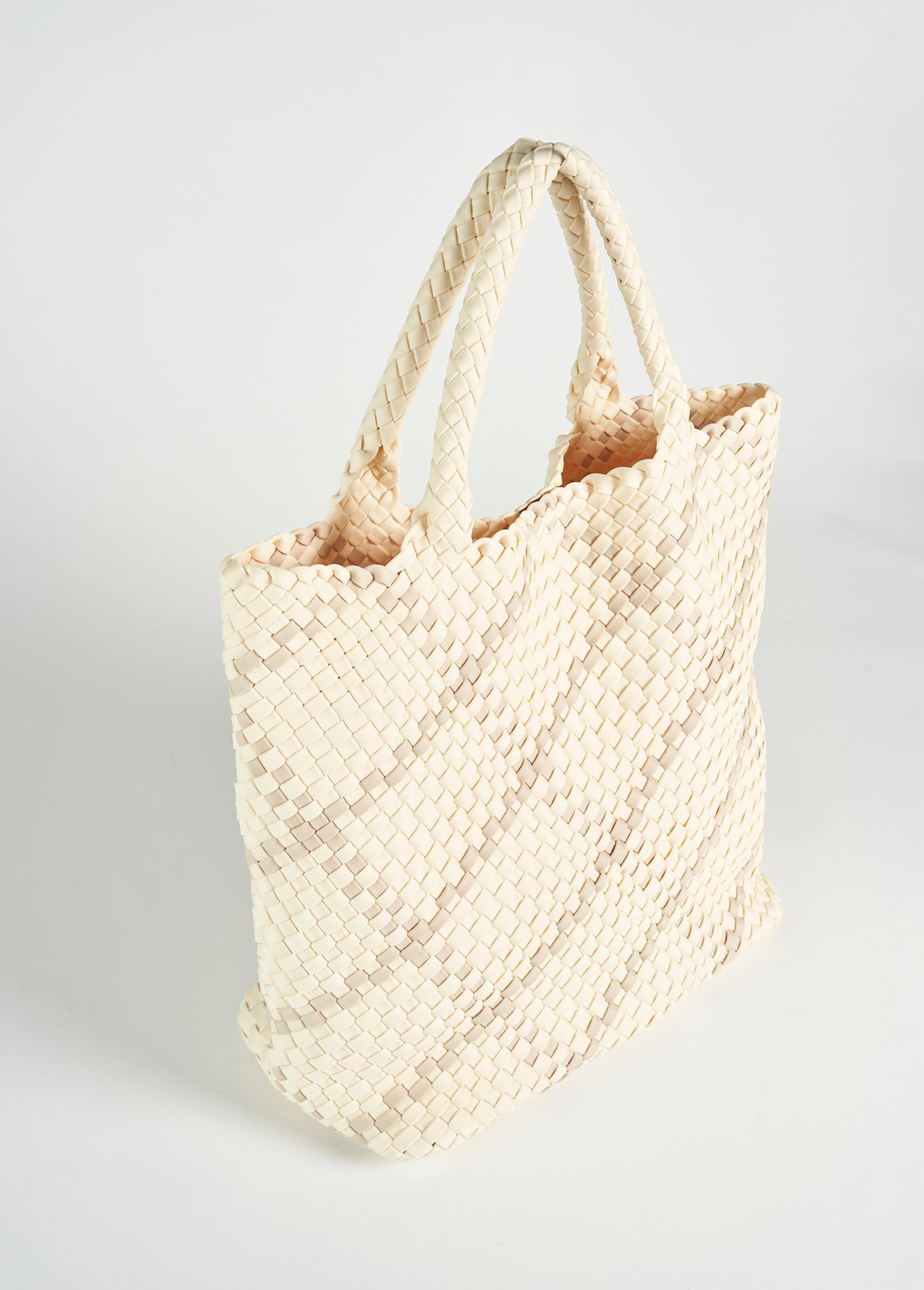 Borsa Blonde in tessuto intrecciato