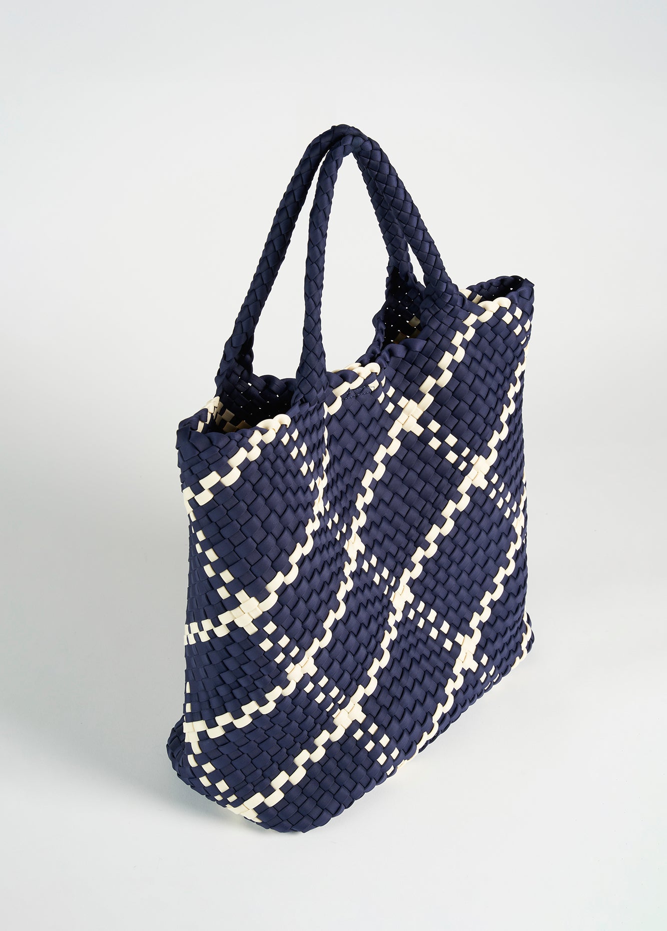 Borsa Blonde in tessuto intrecciato