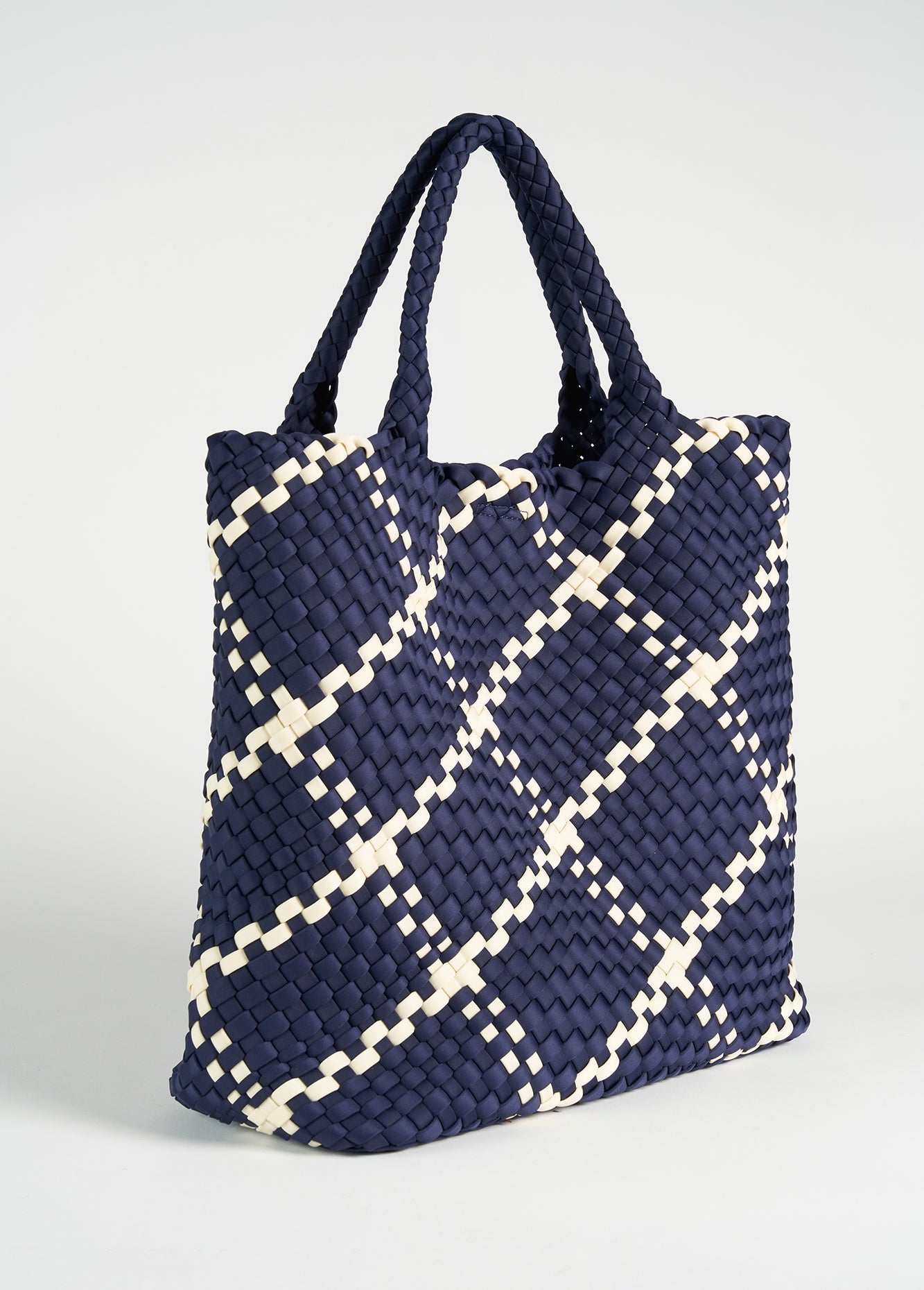 Borsa Blonde in tessuto intrecciato