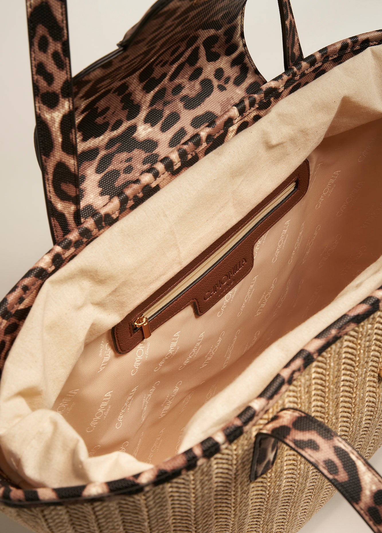 Borsa Breina Big effetto paglia
