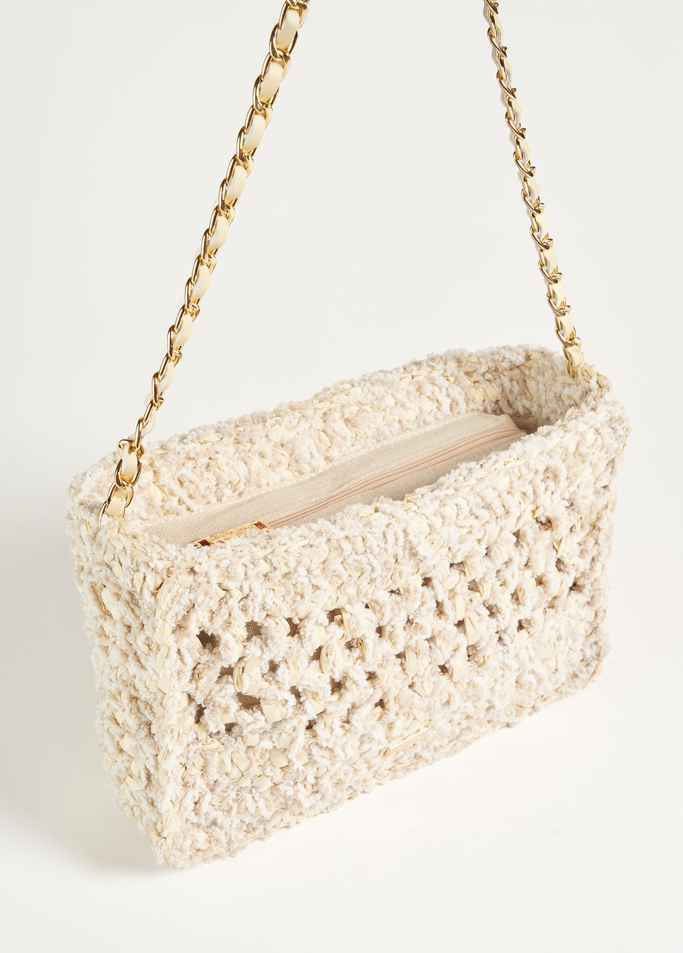 Pochette Bila in carta intrecciata