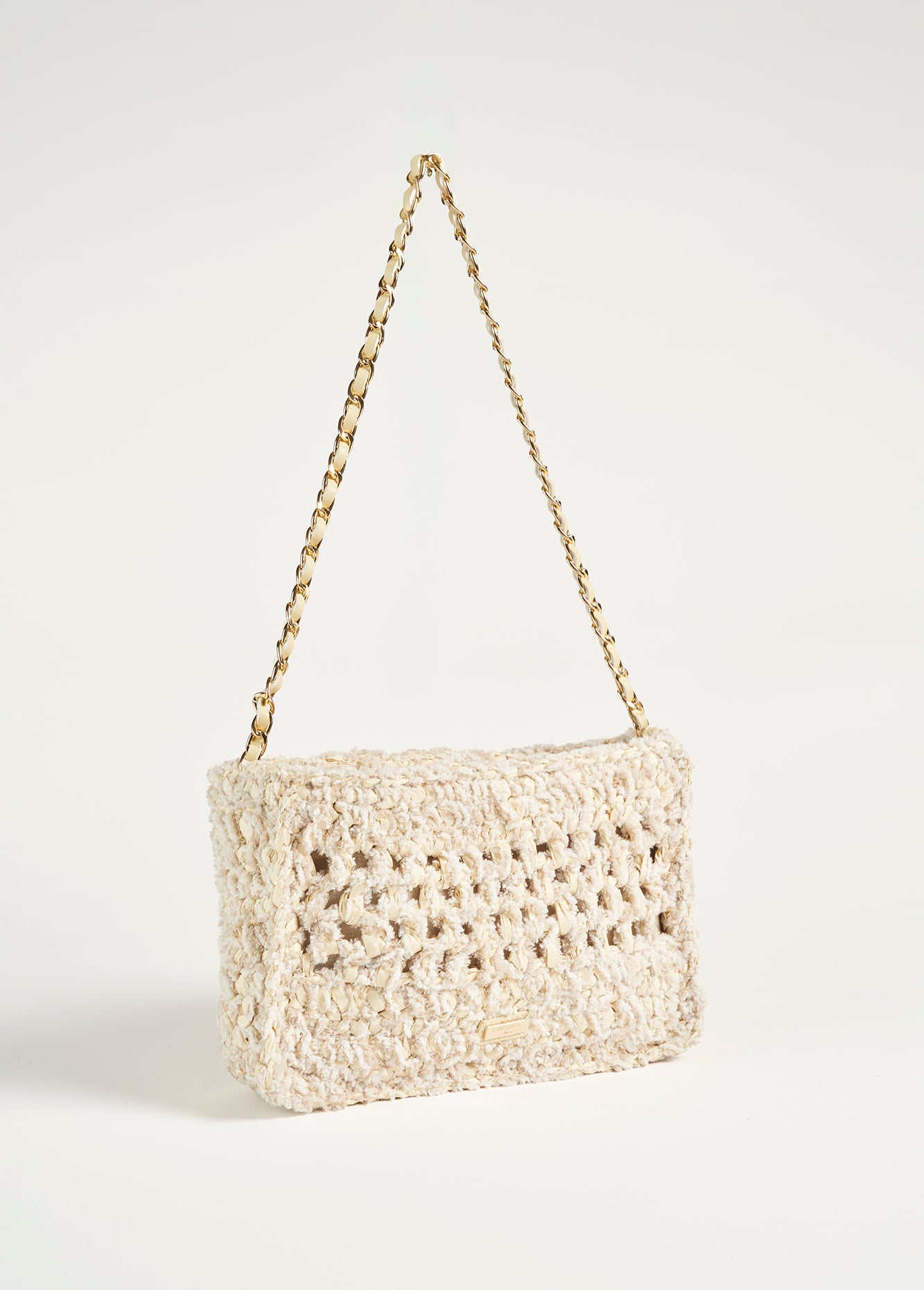 Pochette Bila in carta intrecciata