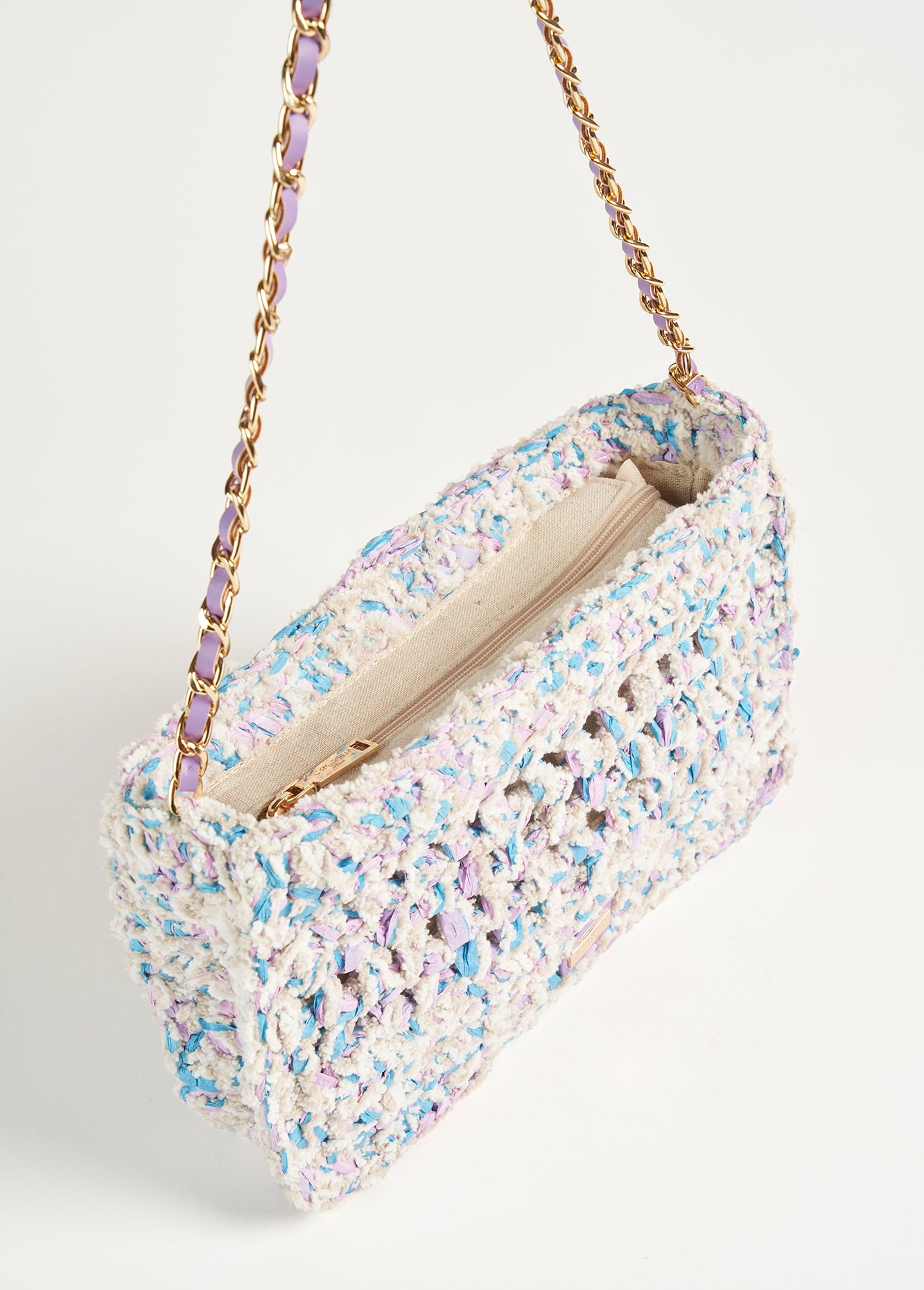 Pochette Bila in carta intrecciata