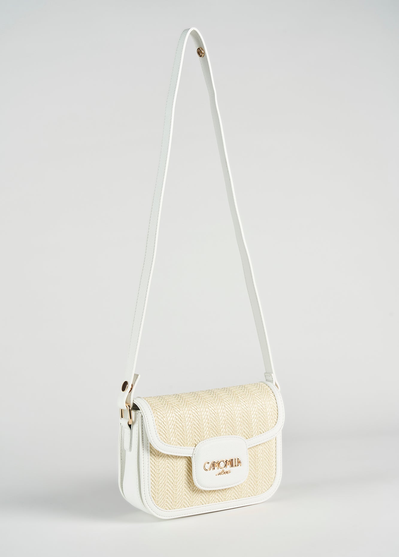 Tracolla Breona in paglia e stampa cervo