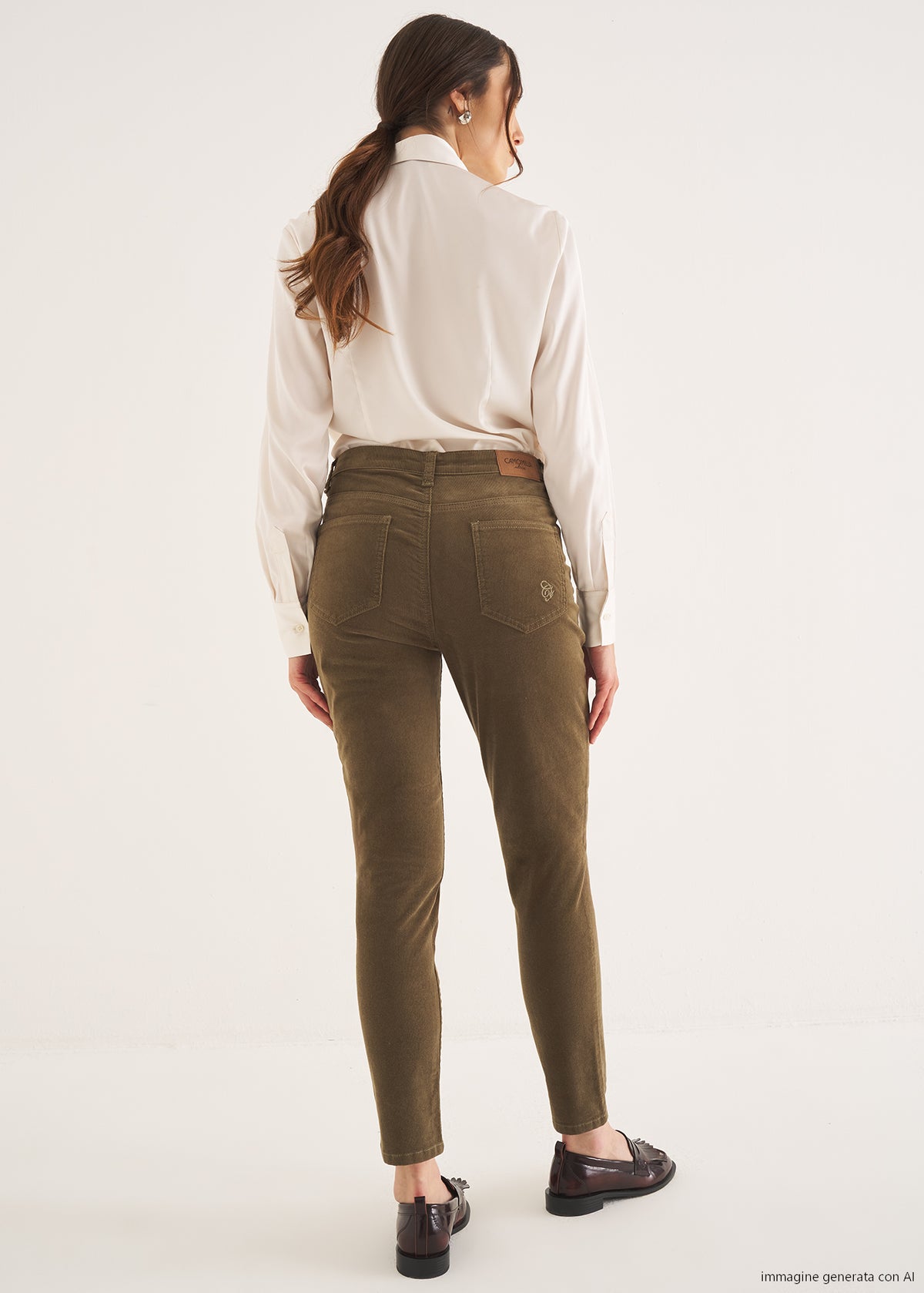 Pantalone in velluto Kate-V