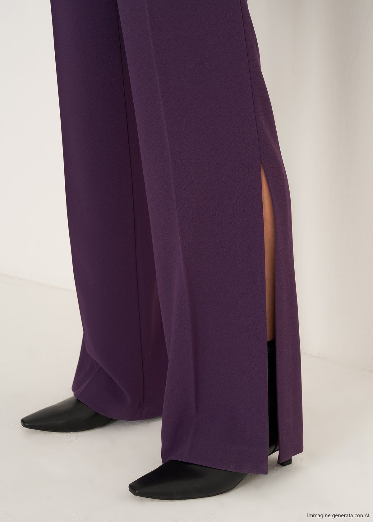 Pantaloni Pierre con spacco al fondo