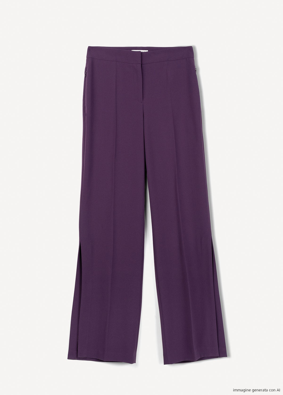 Pantaloni Pierre con spacco al fondo