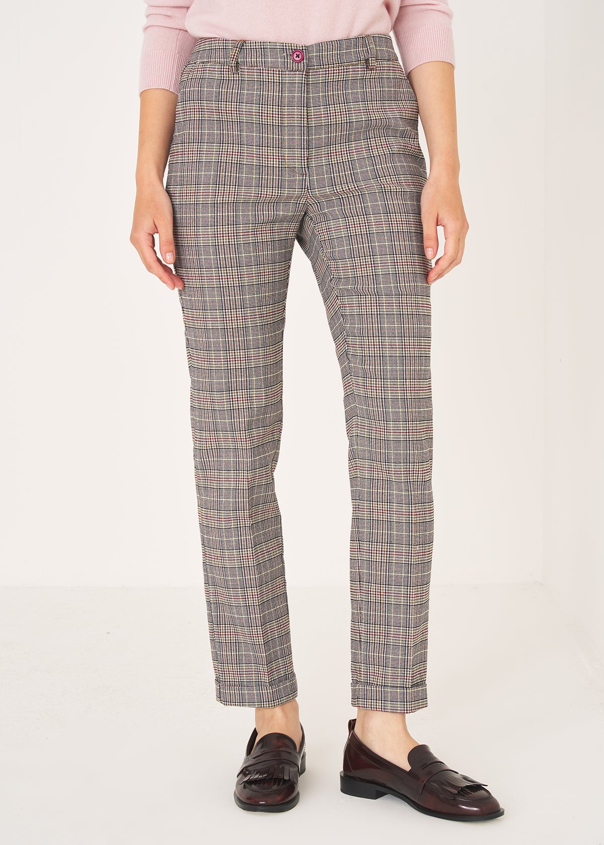 Pantalone Bella stampa check