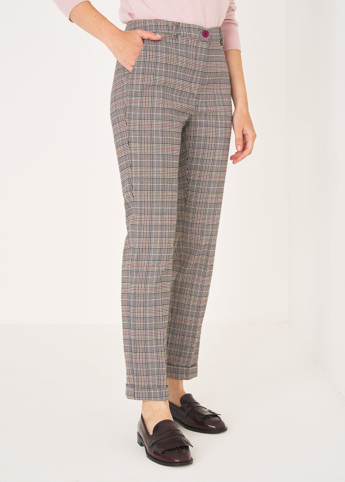 Pantalone Bella stampa check