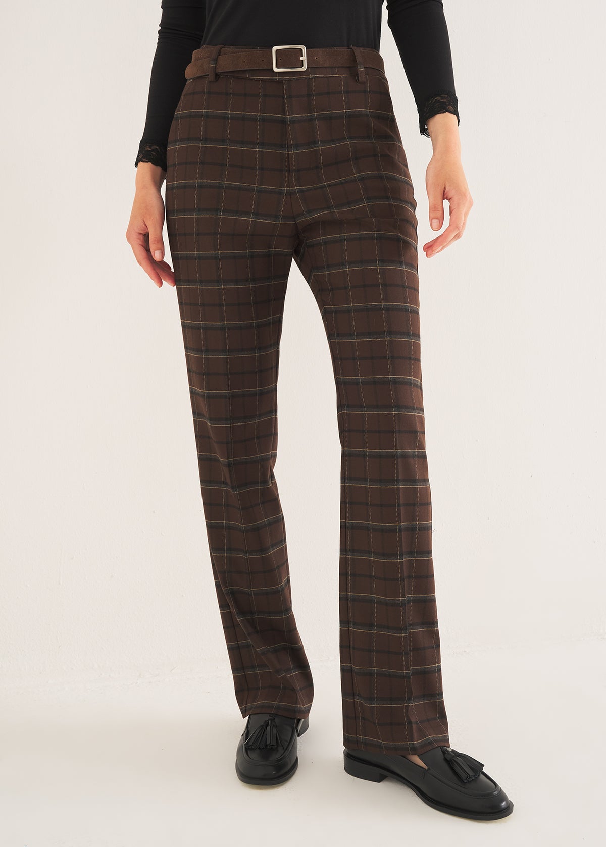Pantalone Porter check