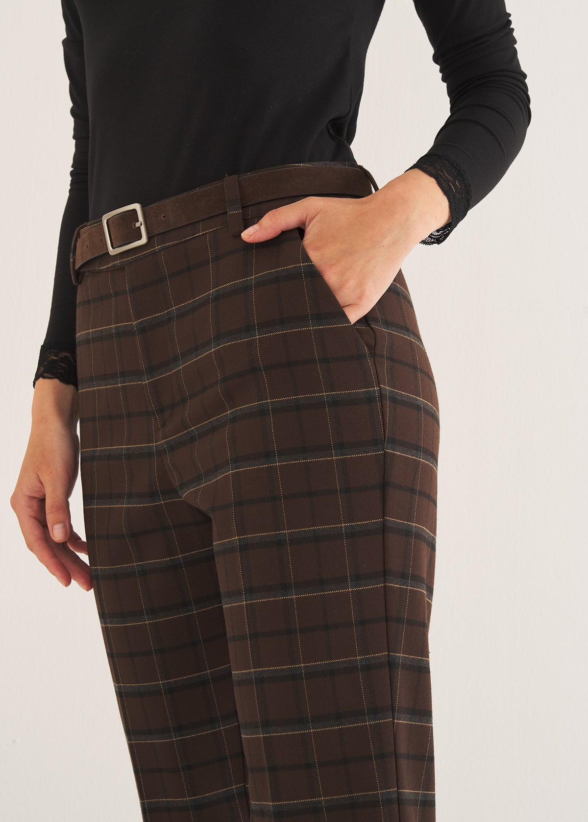 Pantalone Porter check
