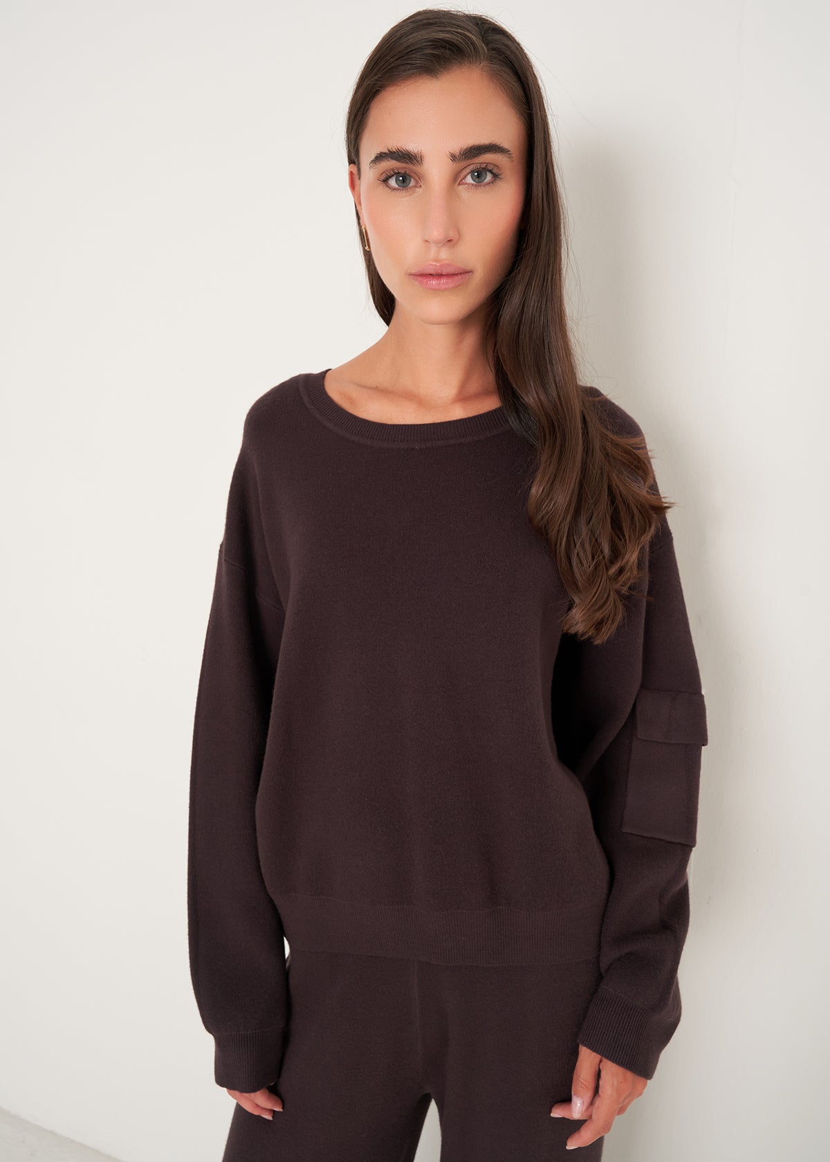 Maglia Monia con tasca sulla manica