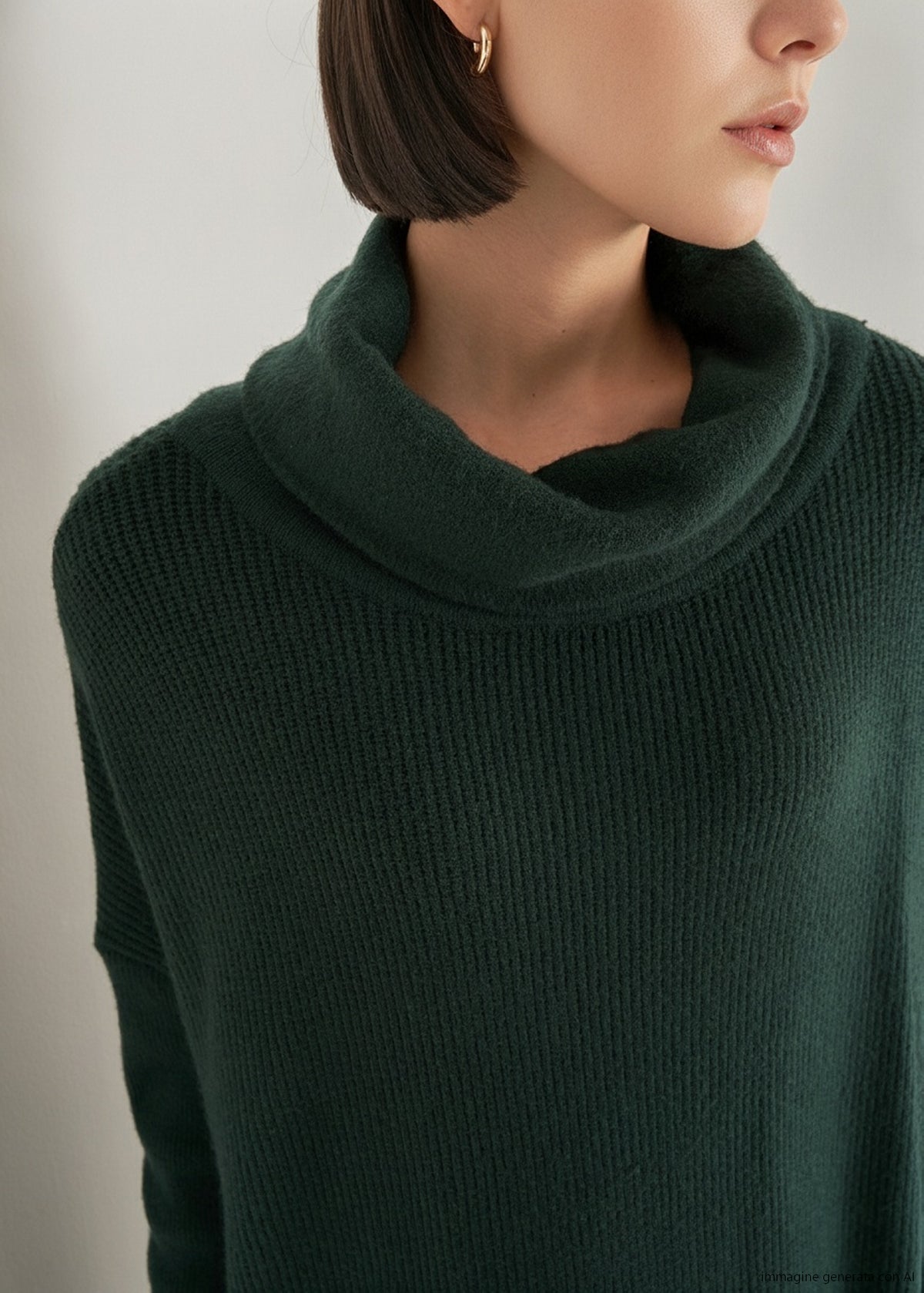 Maglia Medea collo ad anello con frange