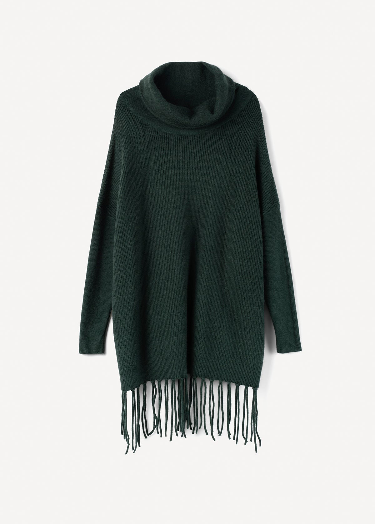 Maglia Medea collo ad anello con frange
