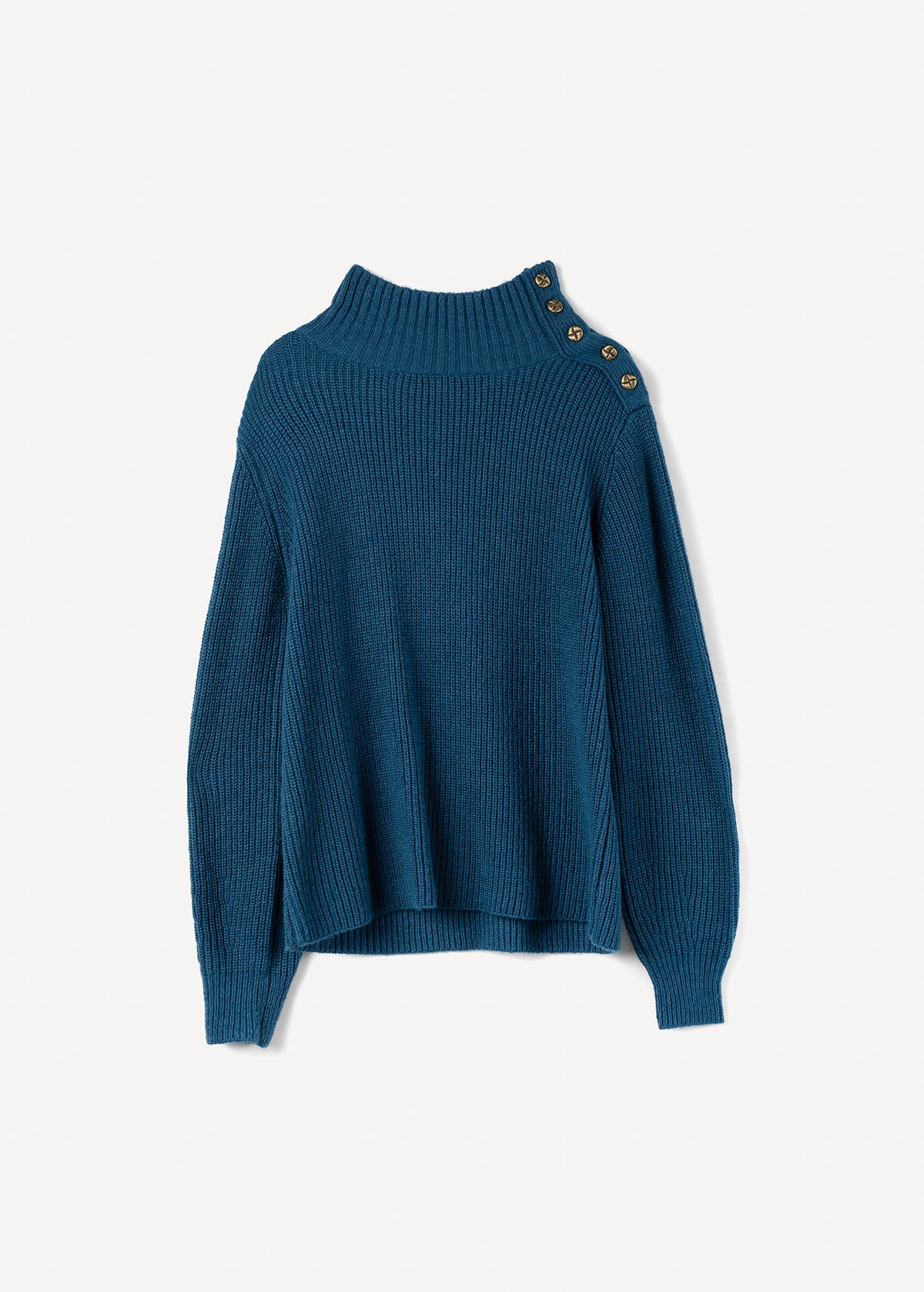 Maglione Miriam collo alto con bottoni