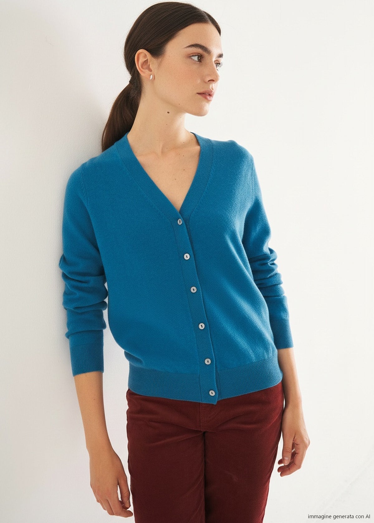 Cardigan Clooney in lana e cashmere