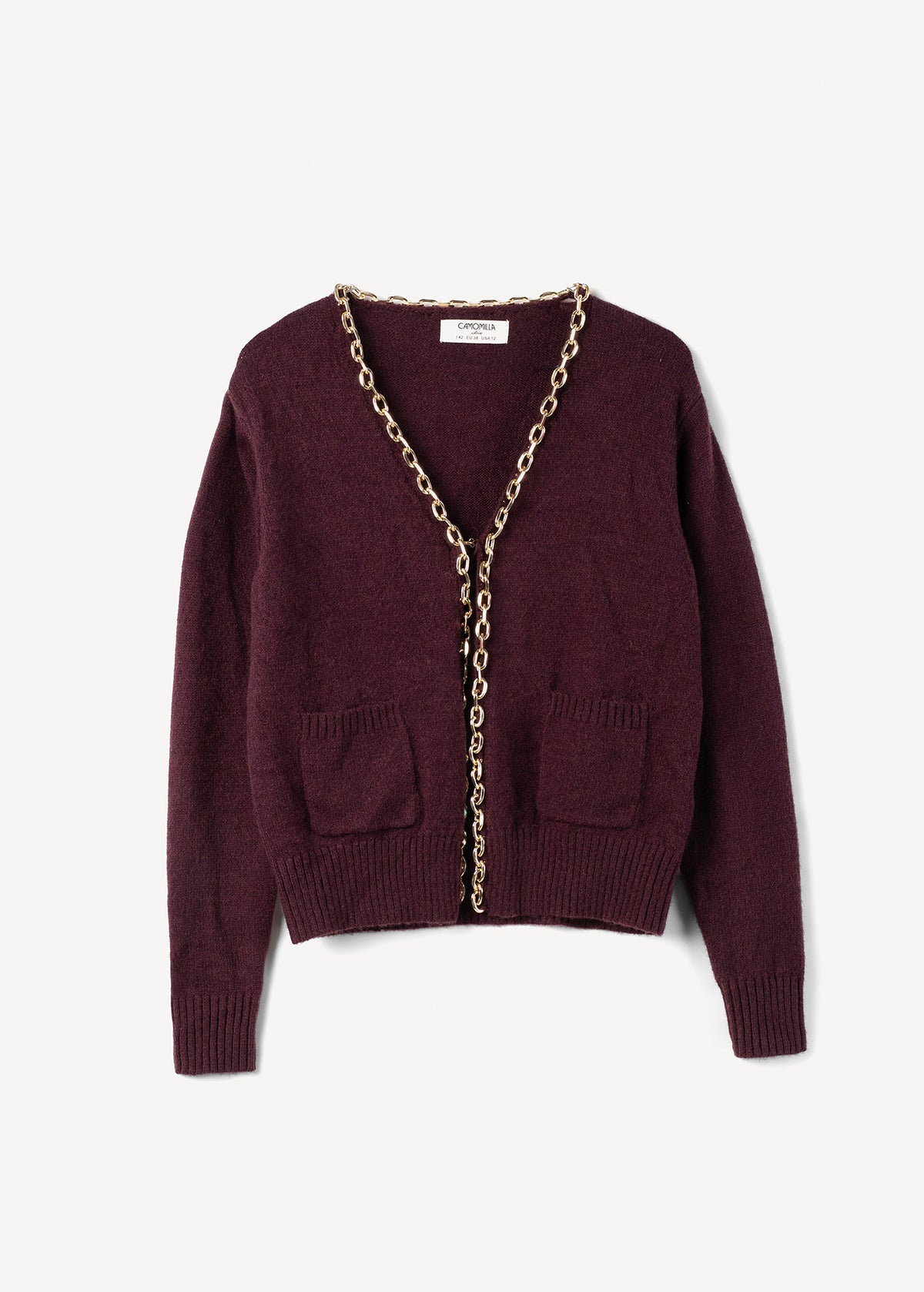 Cardigan Crimea con catena gold