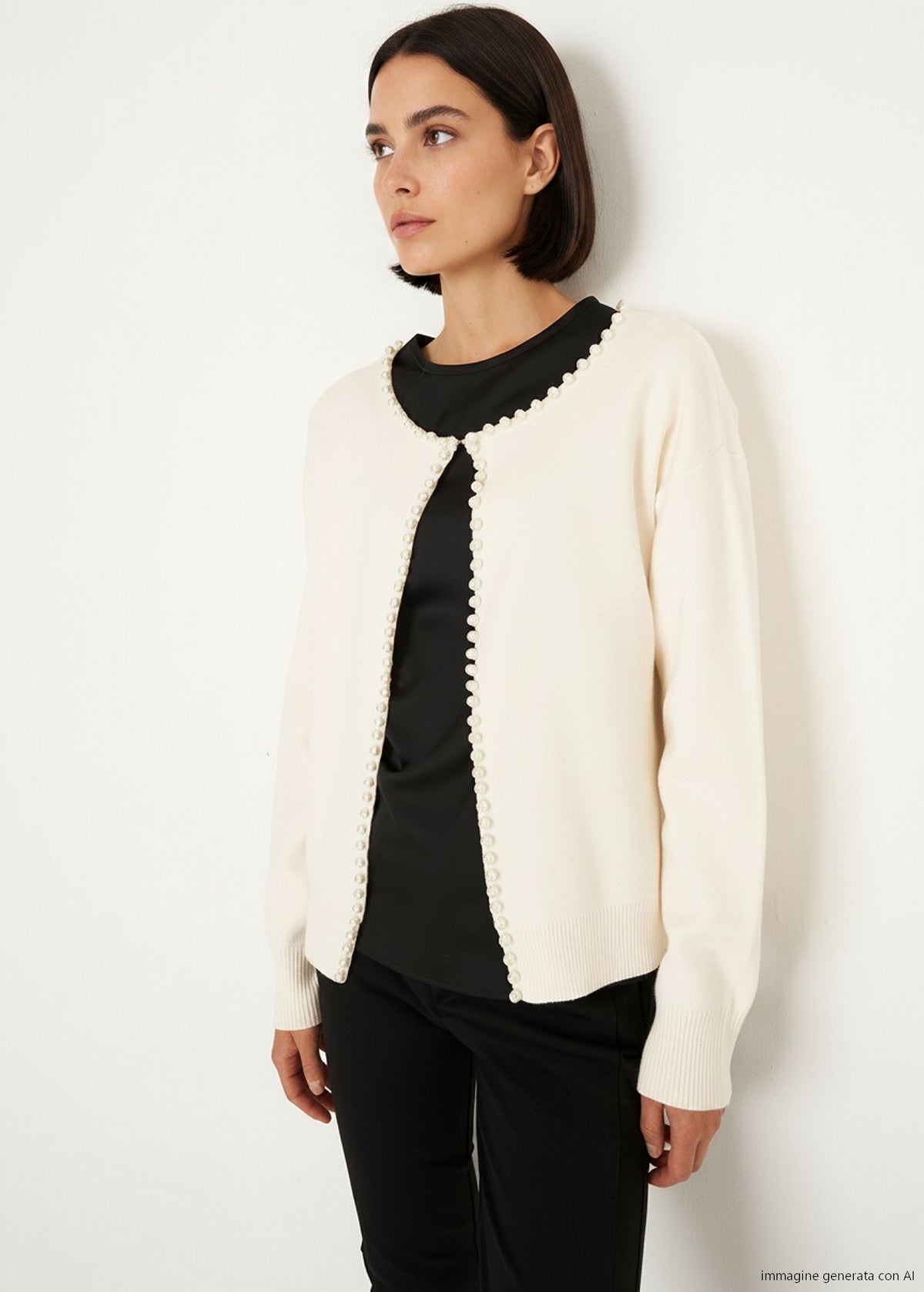 Cardigan Coy con perle applicate