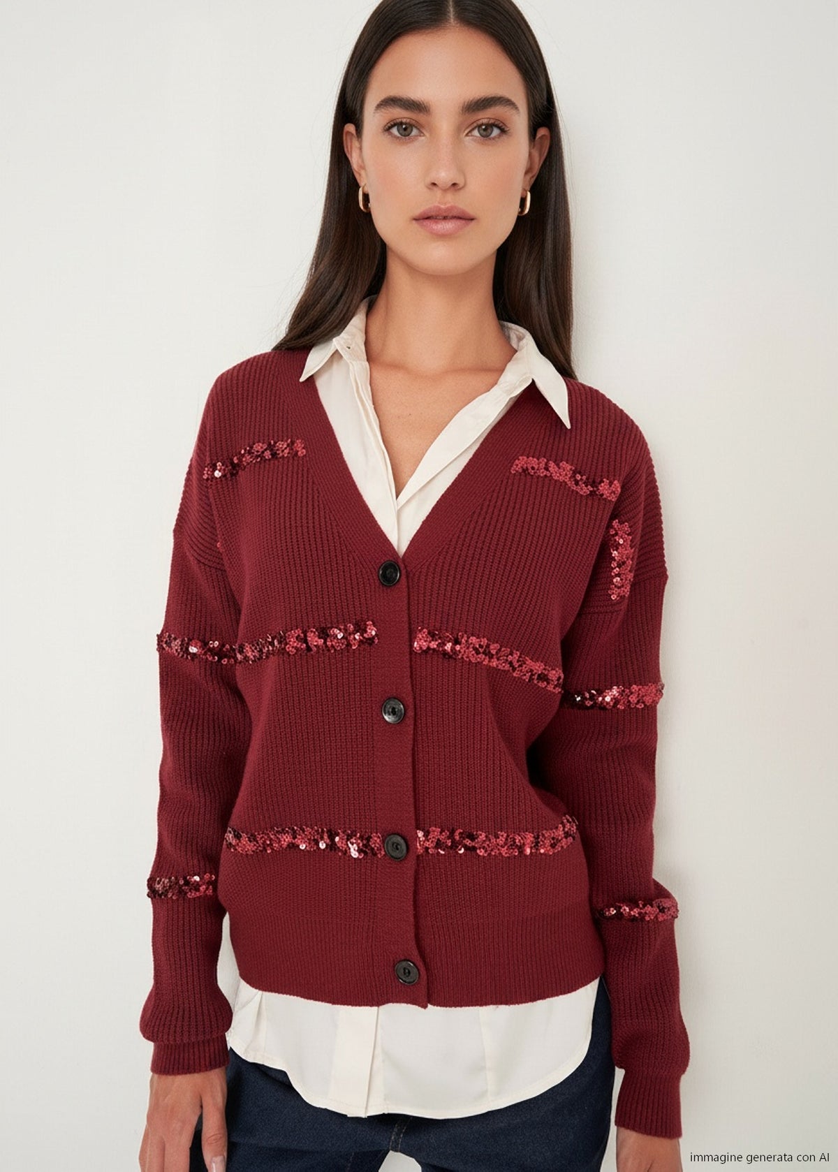 Cardigan Clod con paillettes