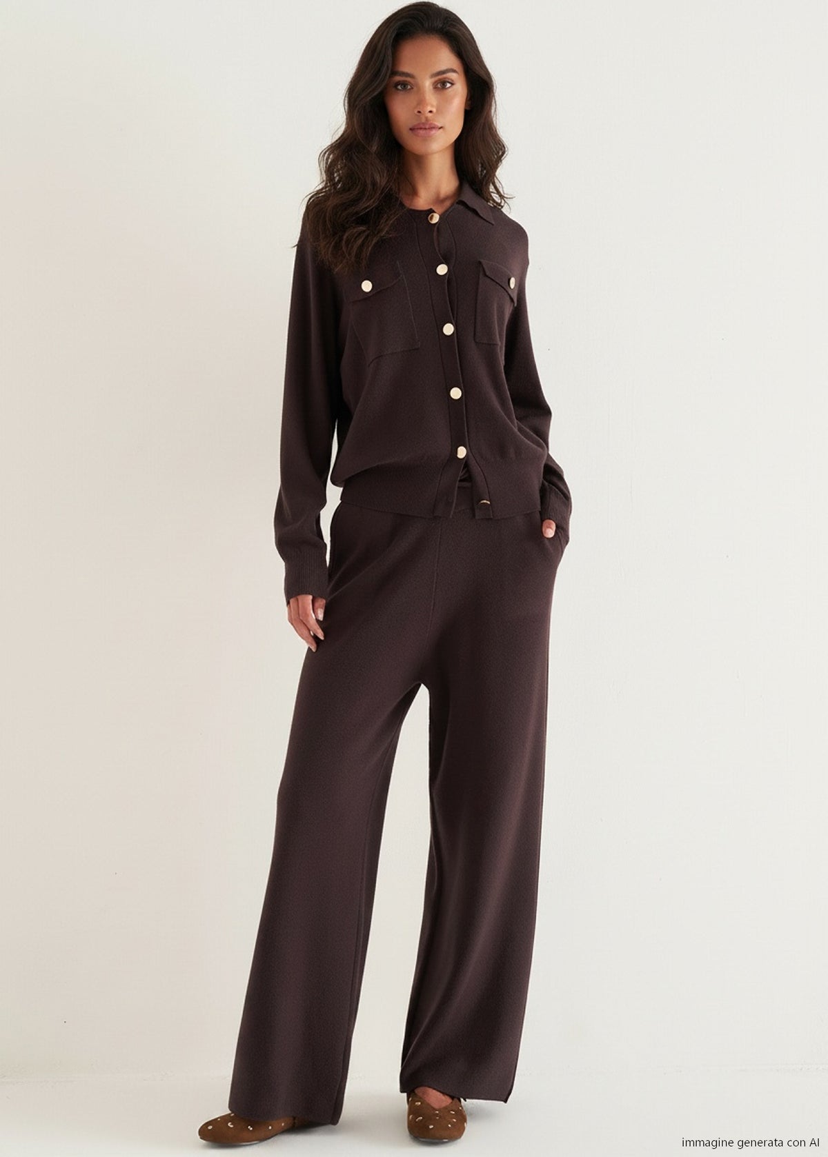 Cardigan Camilla con collo baby