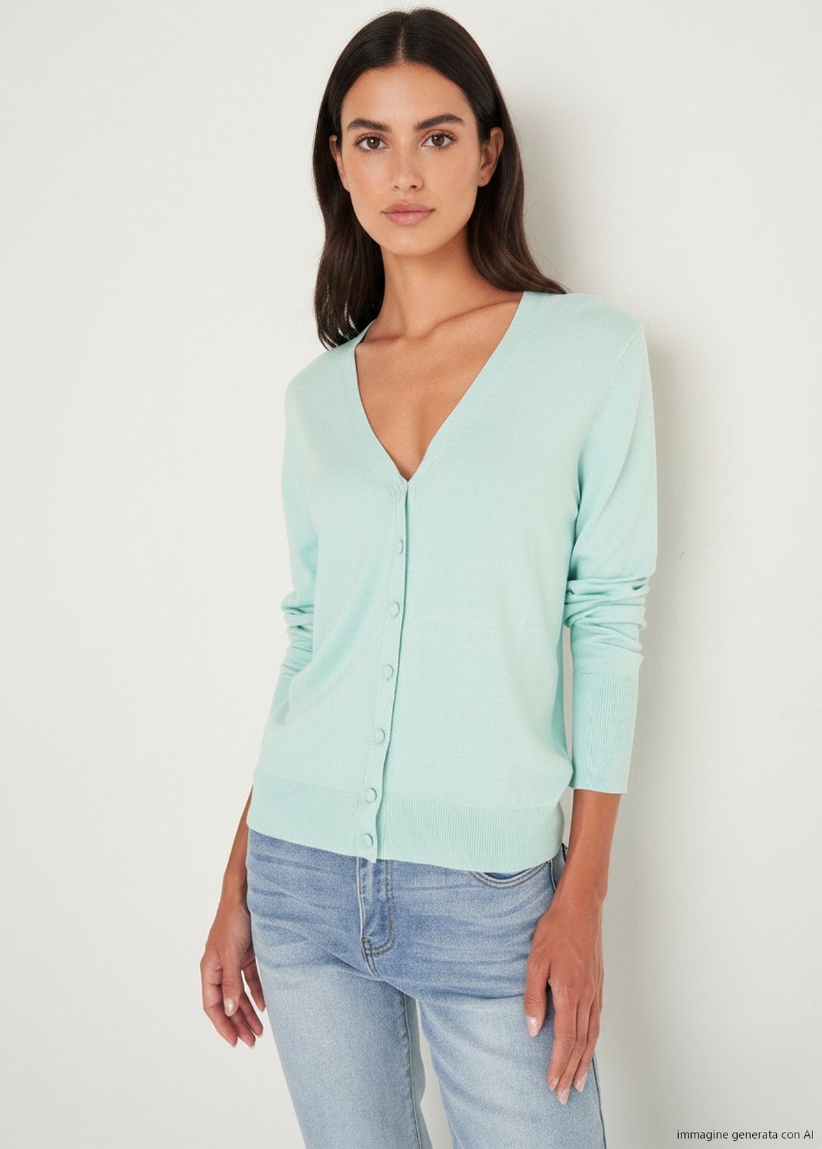 Cardigan Carl con scollo a V