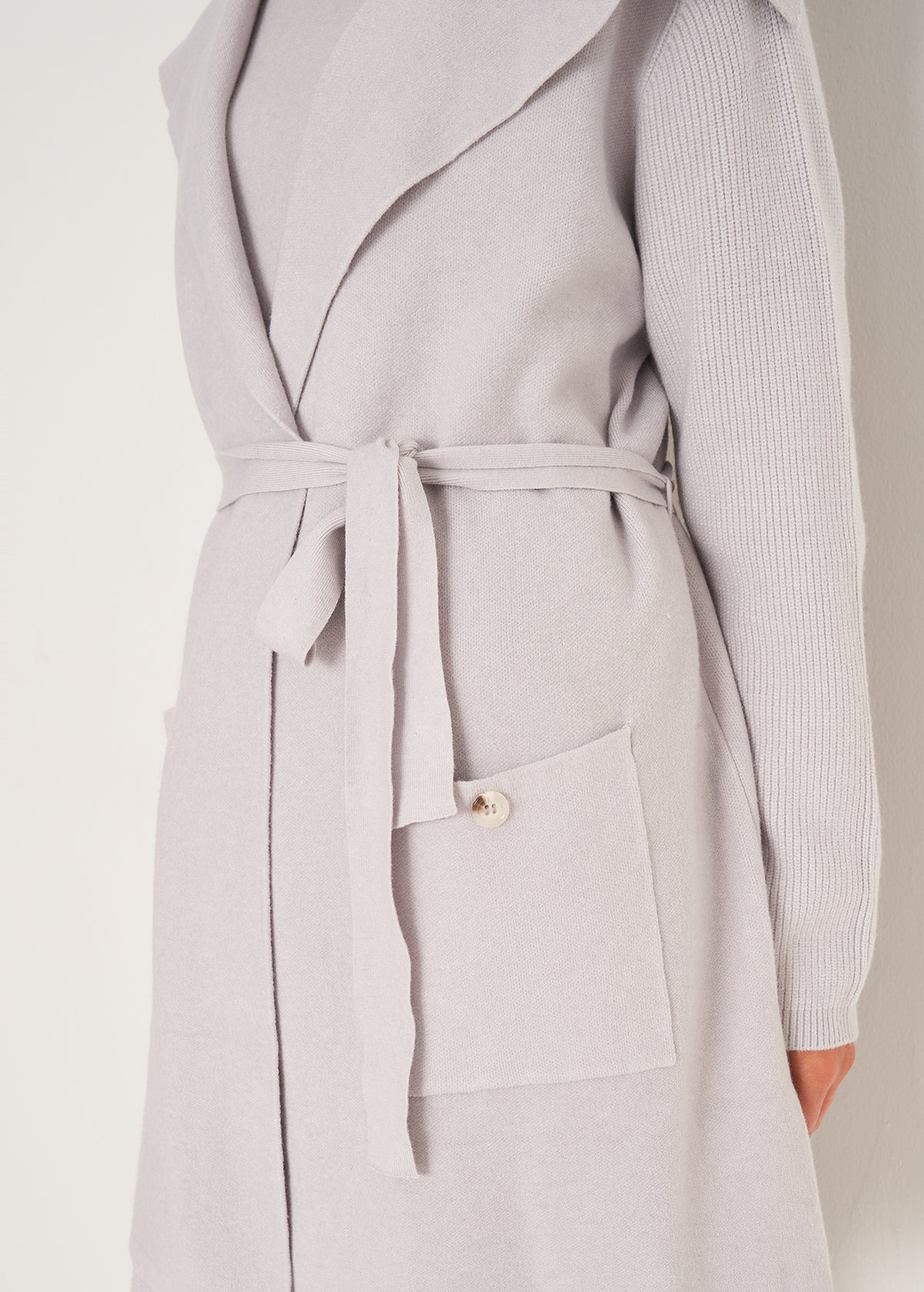 Cardigan Clotilde con collo a scialle