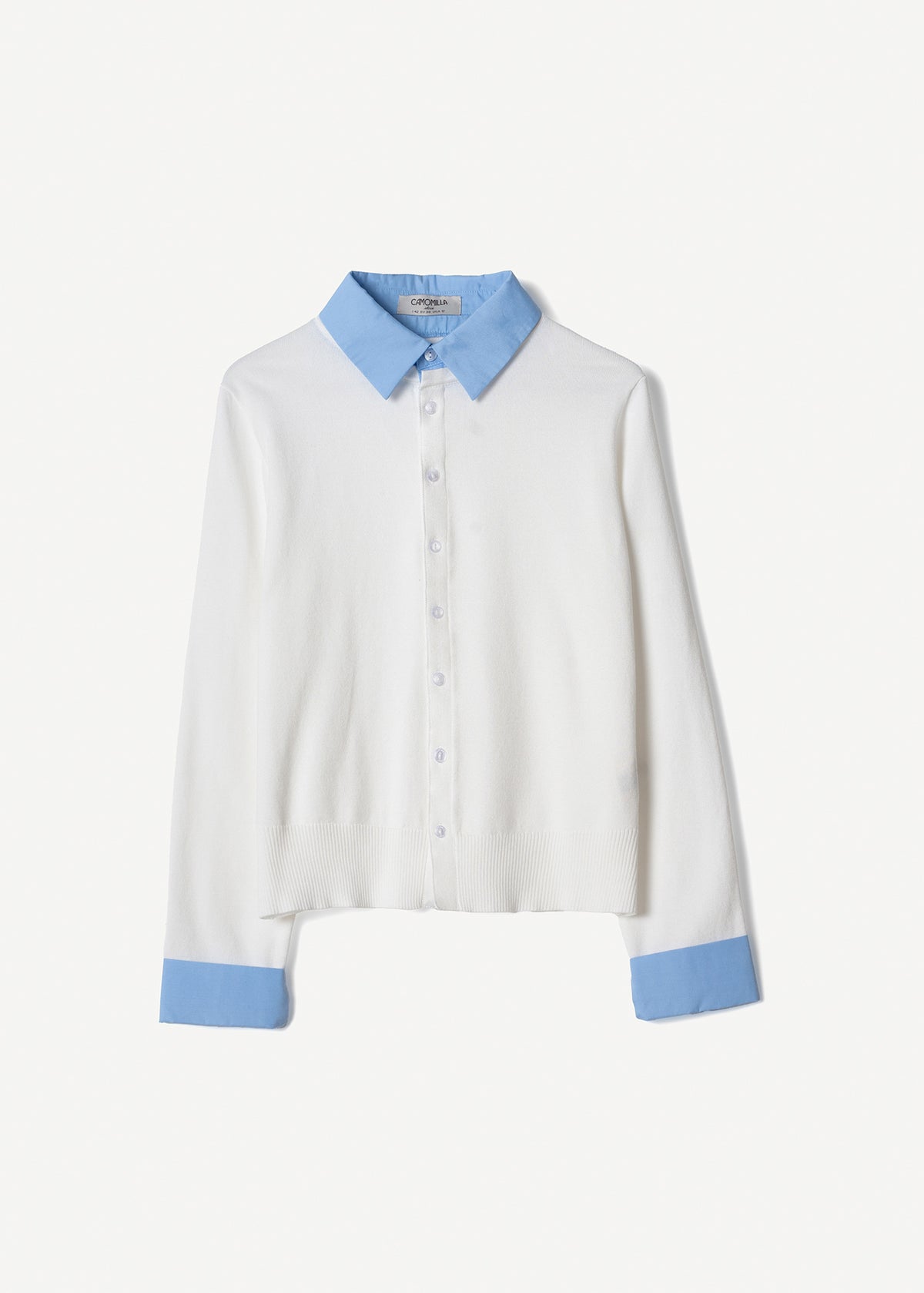 Cardigan Crazy con dettagli camicia
