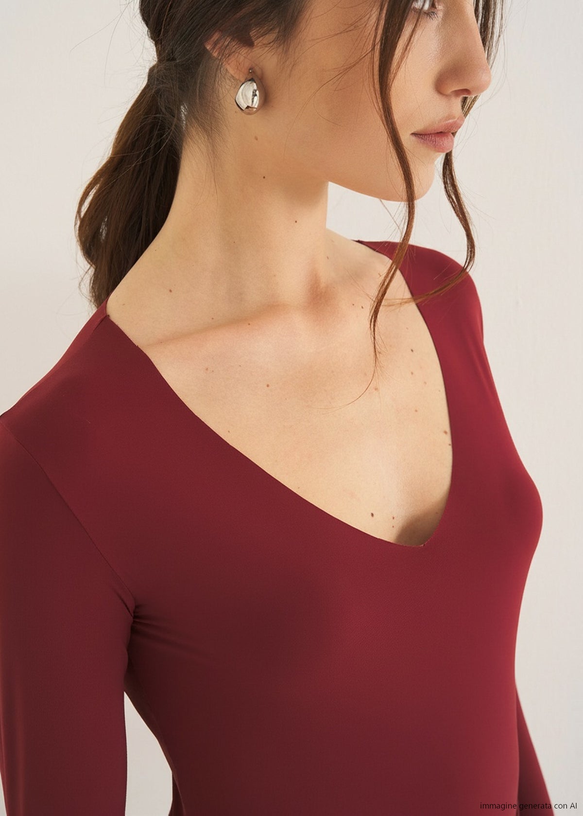 T-shirt Sara con scollo a V