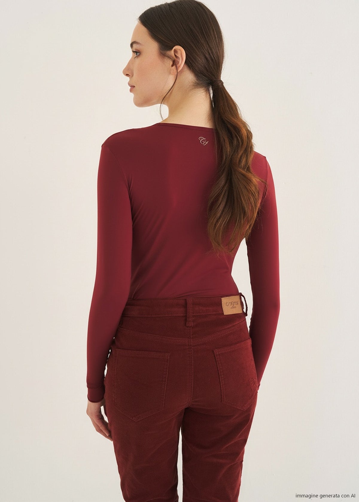 T-shirt Sara con scollo a V