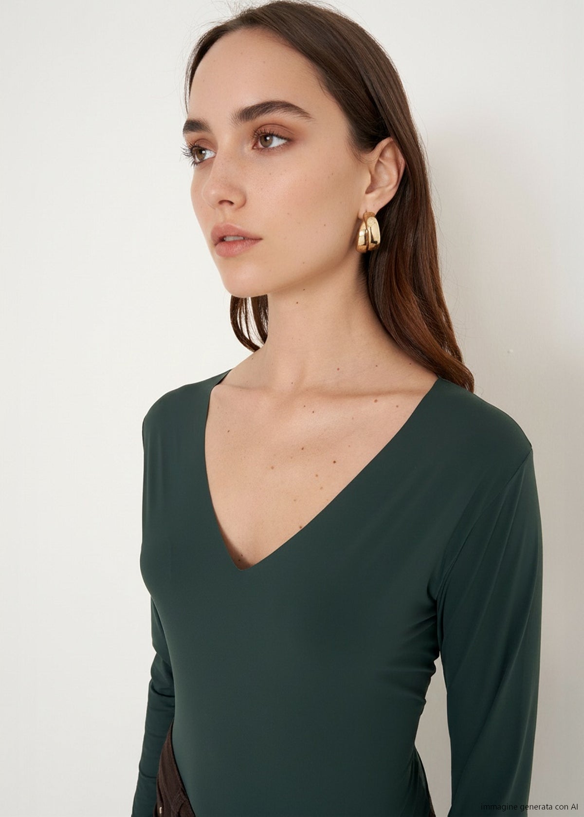 T-shirt Sara con scollo a V
