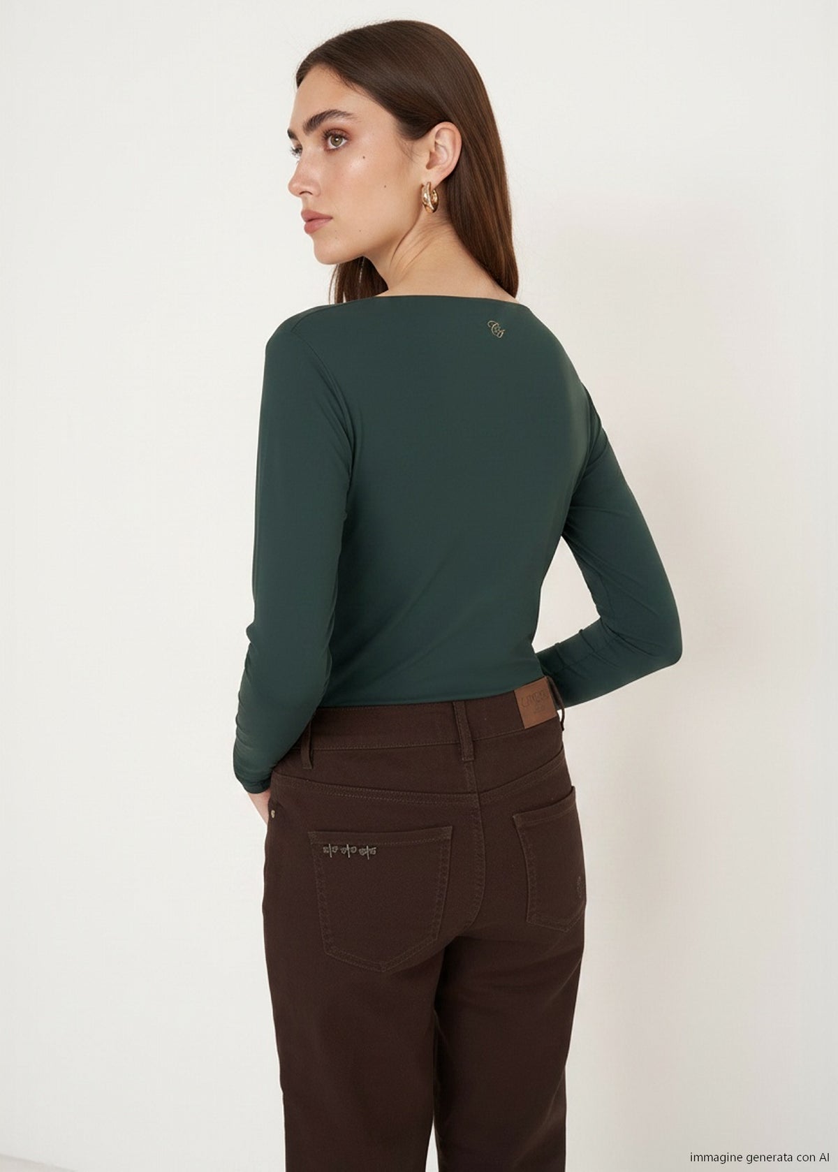 T-shirt Sara con scollo a V