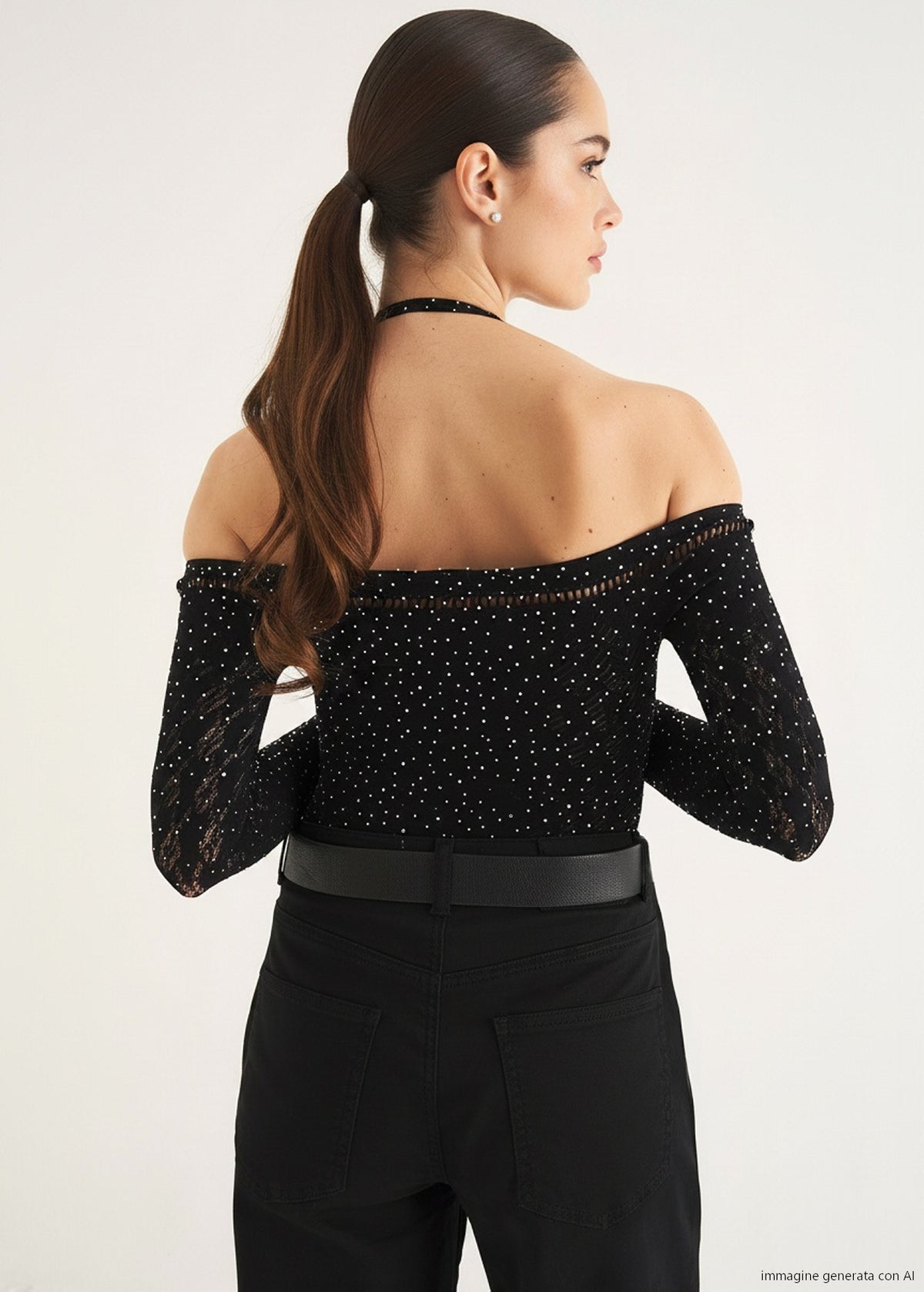 T-shirt Saul con strass
