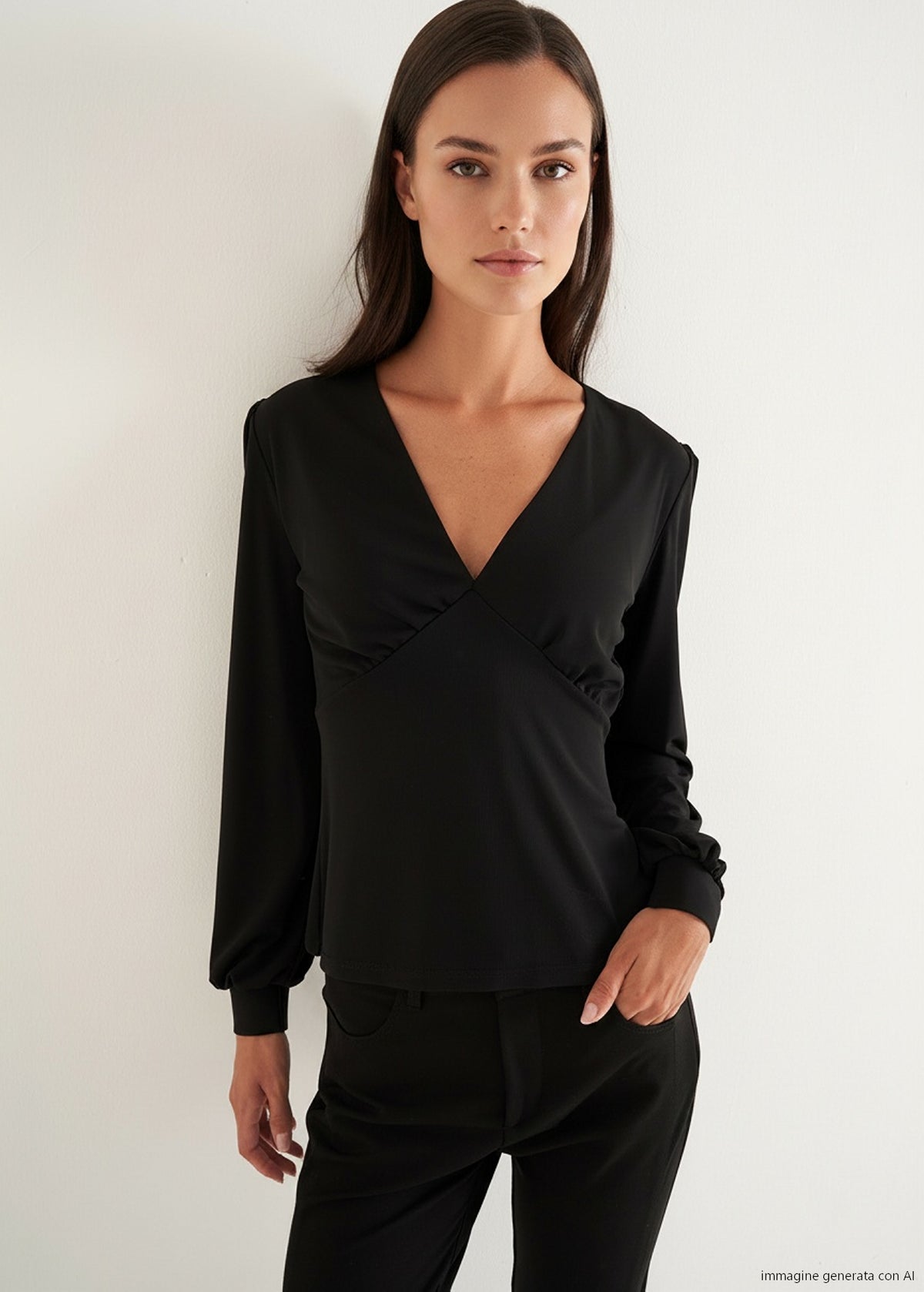 T-shirt Samoa scollo a V