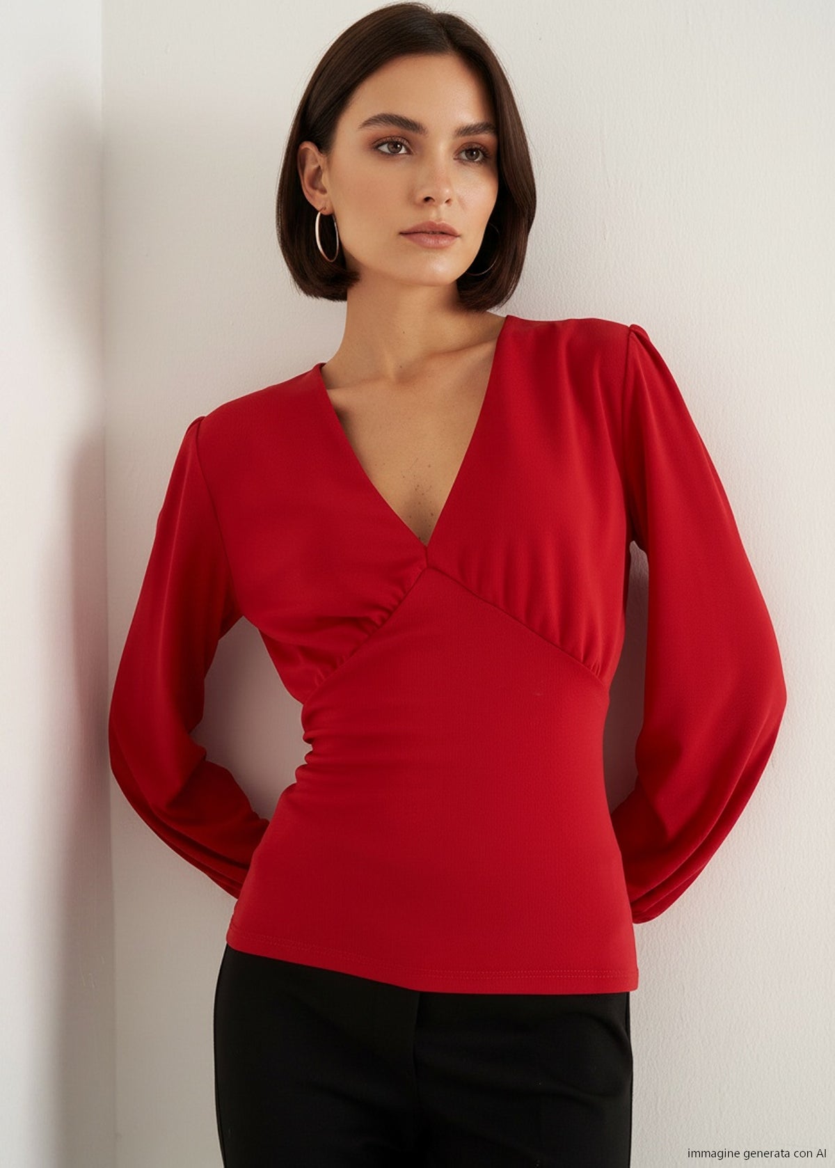 T-shirt Samoa scollo a V