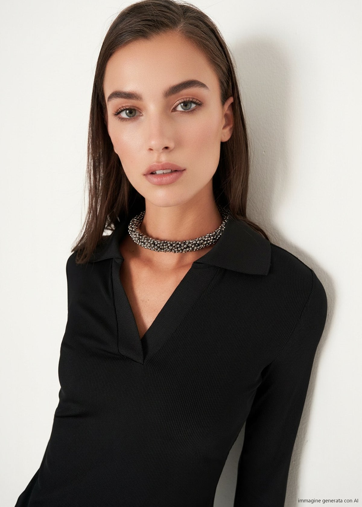 T-shirt Seymur con collo a camicia