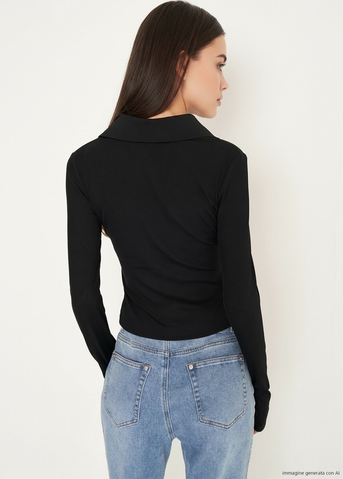 T-shirt Seymur con collo a camicia