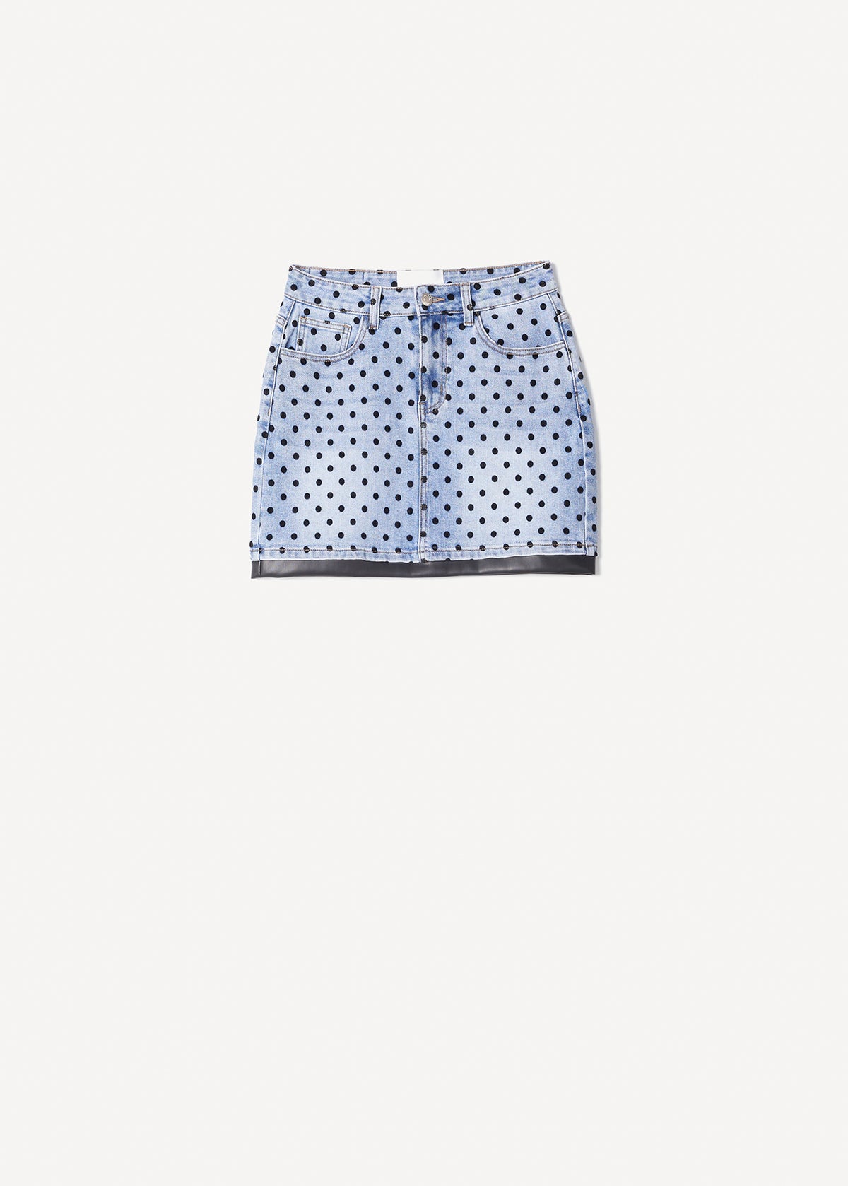 Minigonna Greta denim pois