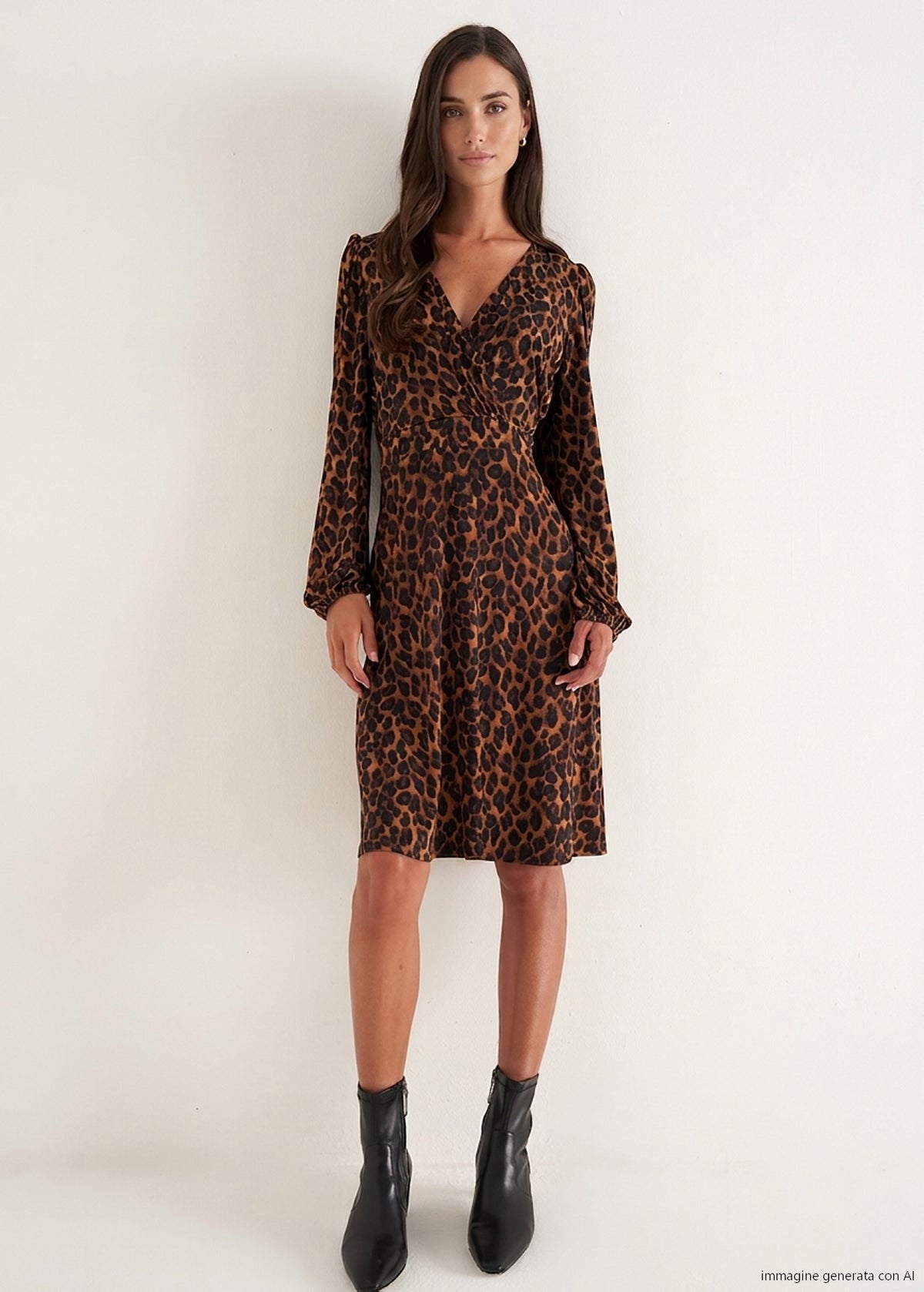 Abito Astrid stampato Leopardier