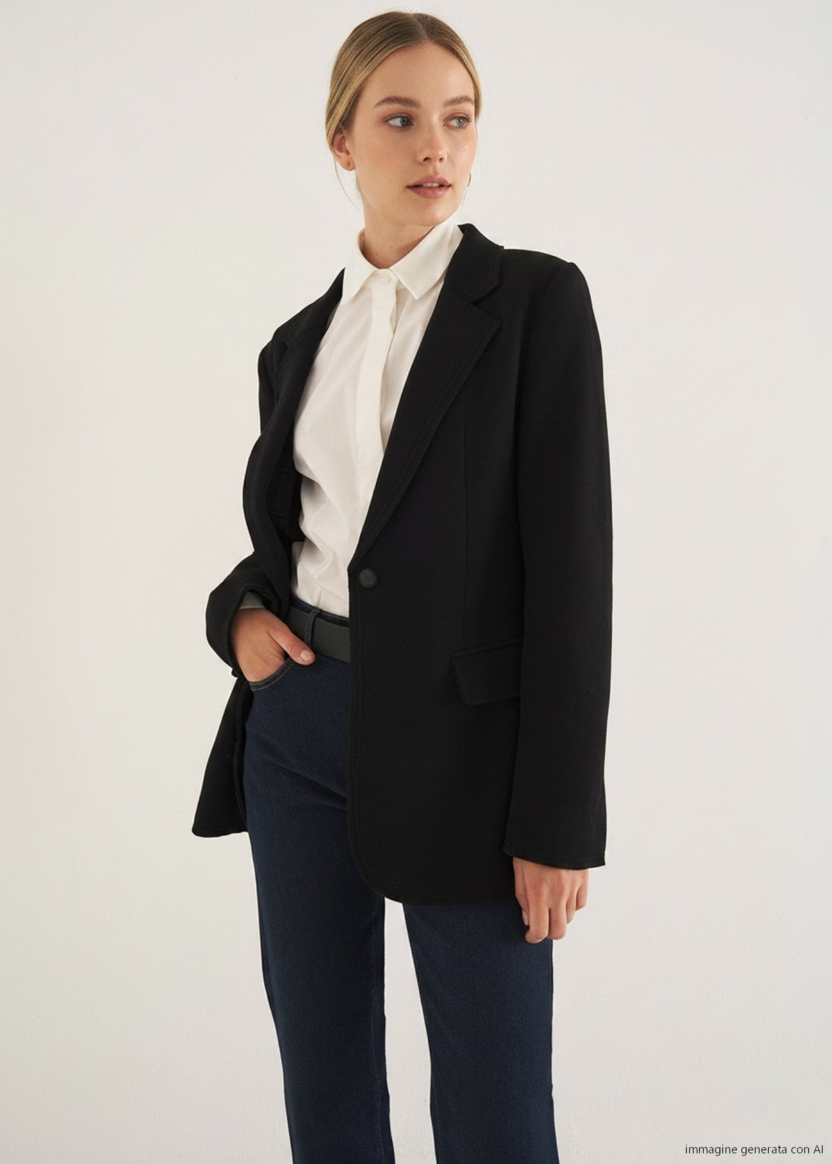 Giacca Gaby monopetto in lana