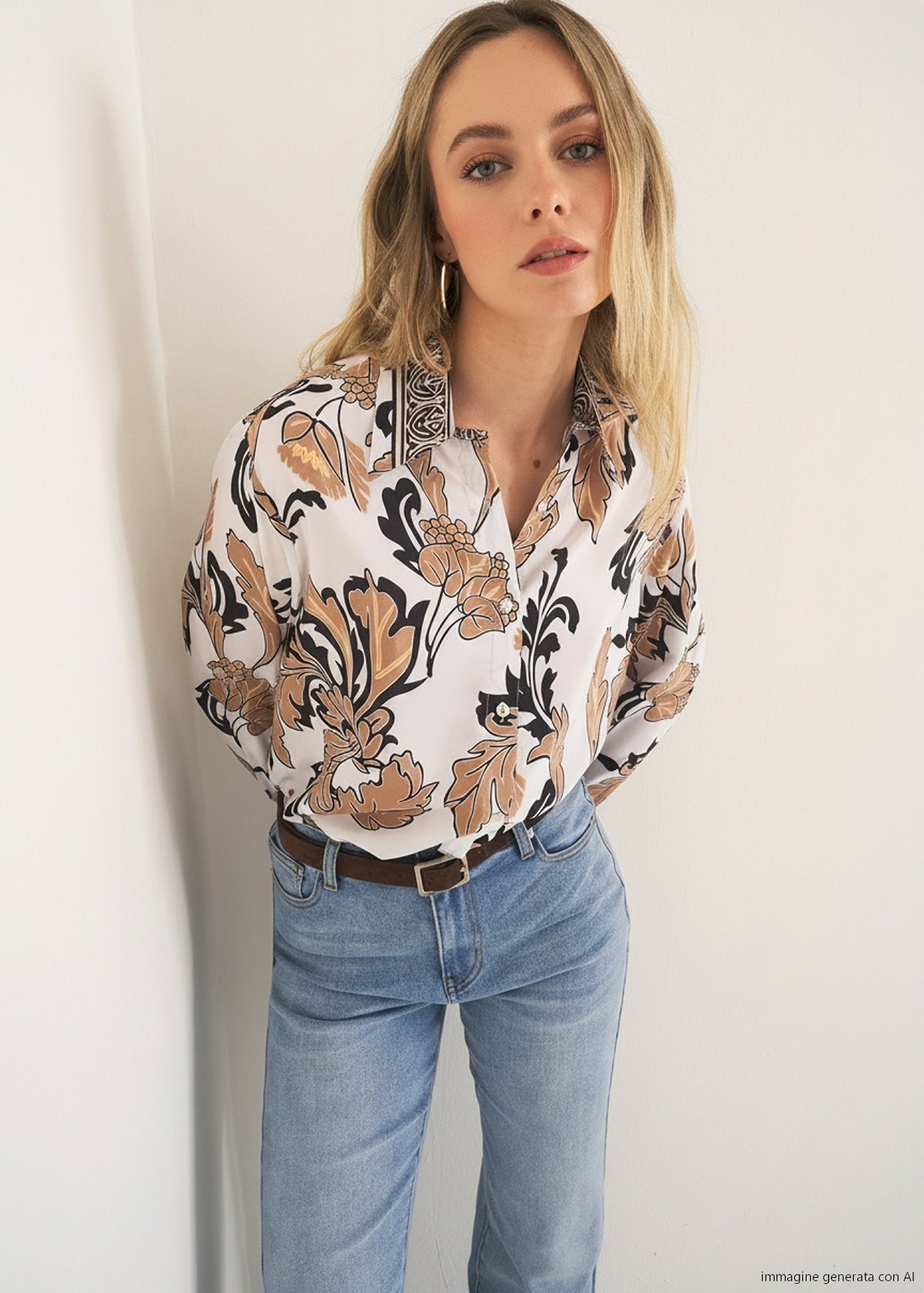 Camicia Candida stampata Archivio
