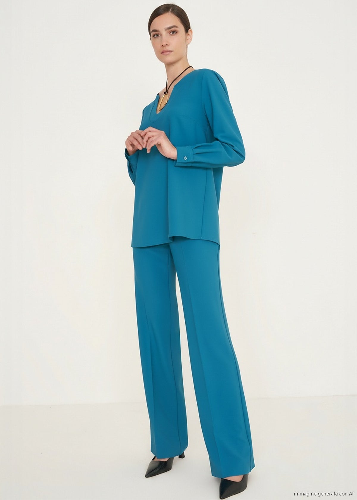 Blusa Charlen in cady